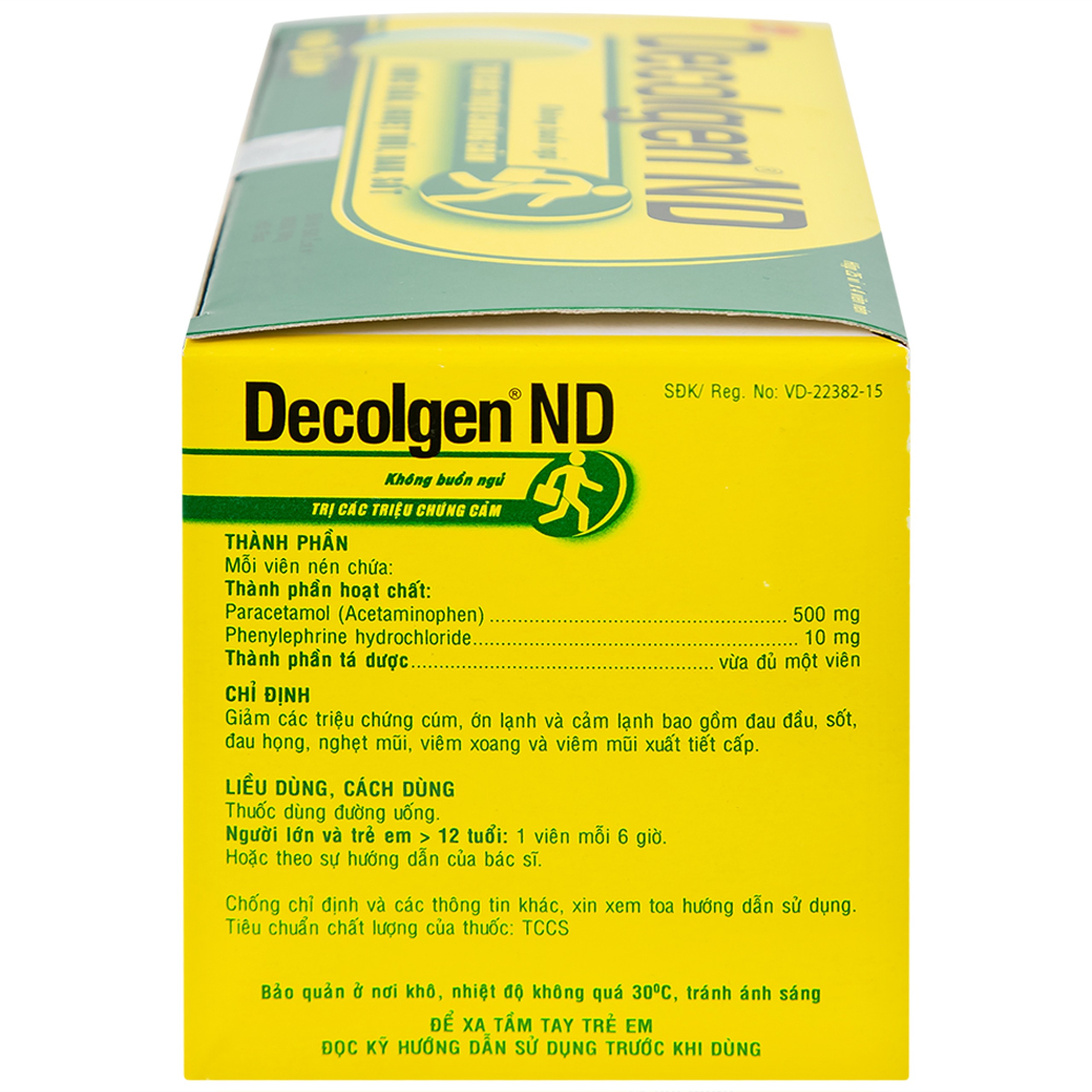 Thuốc Decolgen ND United điều trị các triệu chứng cảm thông thường, viêm mũi dị ứng (25 vỉ x 4 viên)