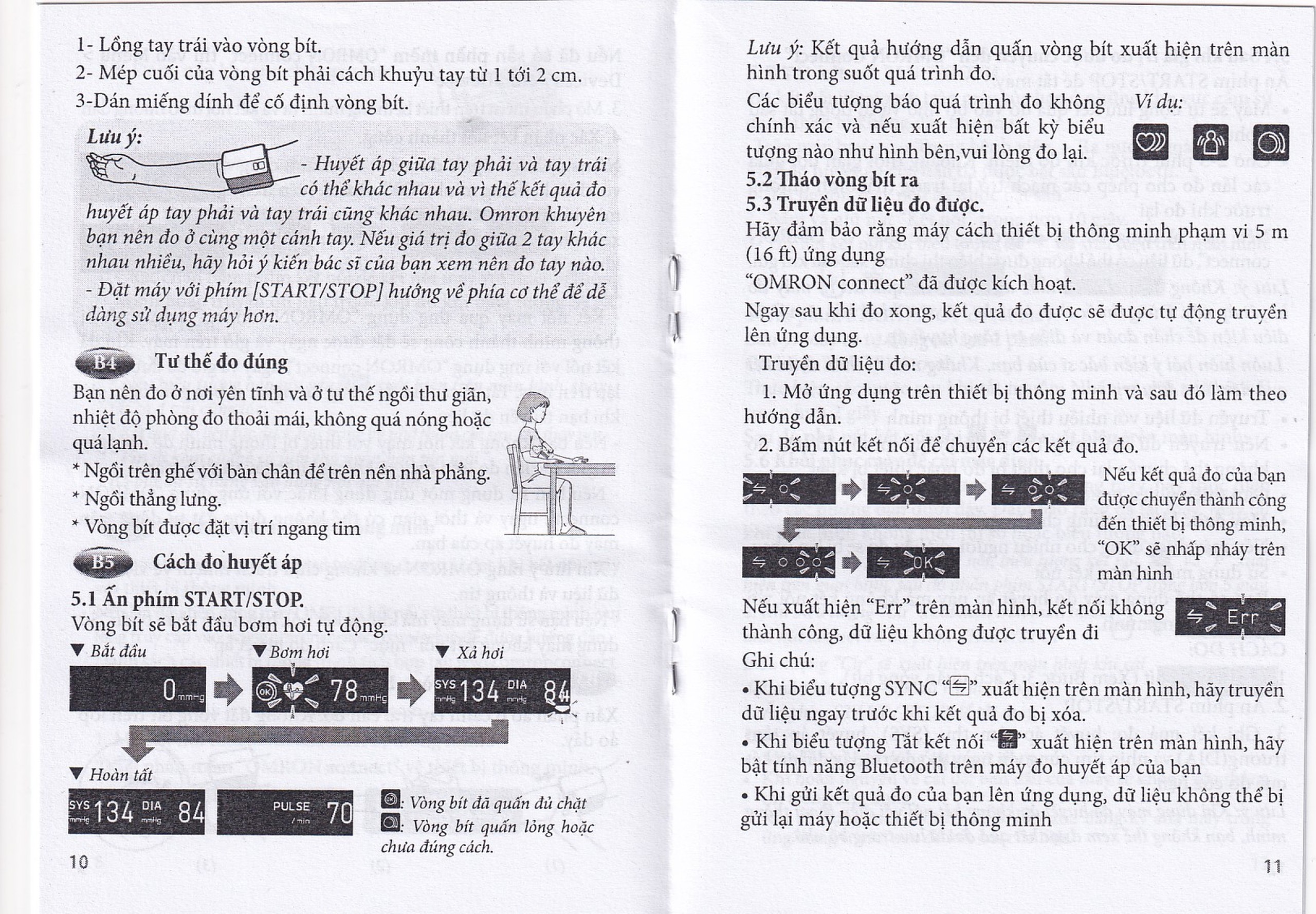 Máy đo huyết áp bắp tay không dây Omron HEM 7600T hỗ trợ đo huyết áp, nhịp tim