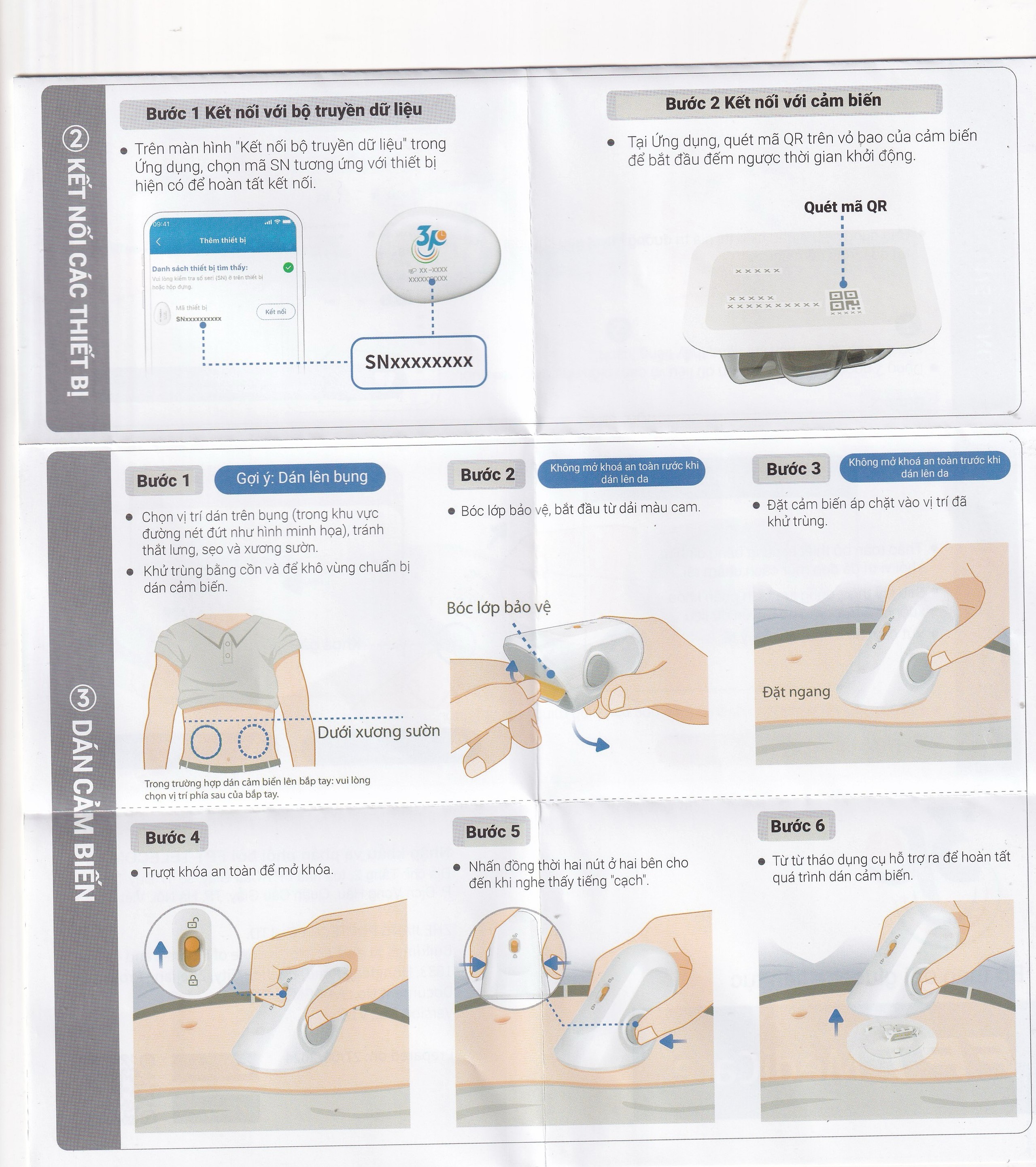 Bộ truyền dữ liệu máy đo đường huyết liên tục 3P dùng cho người bị tiểu đường