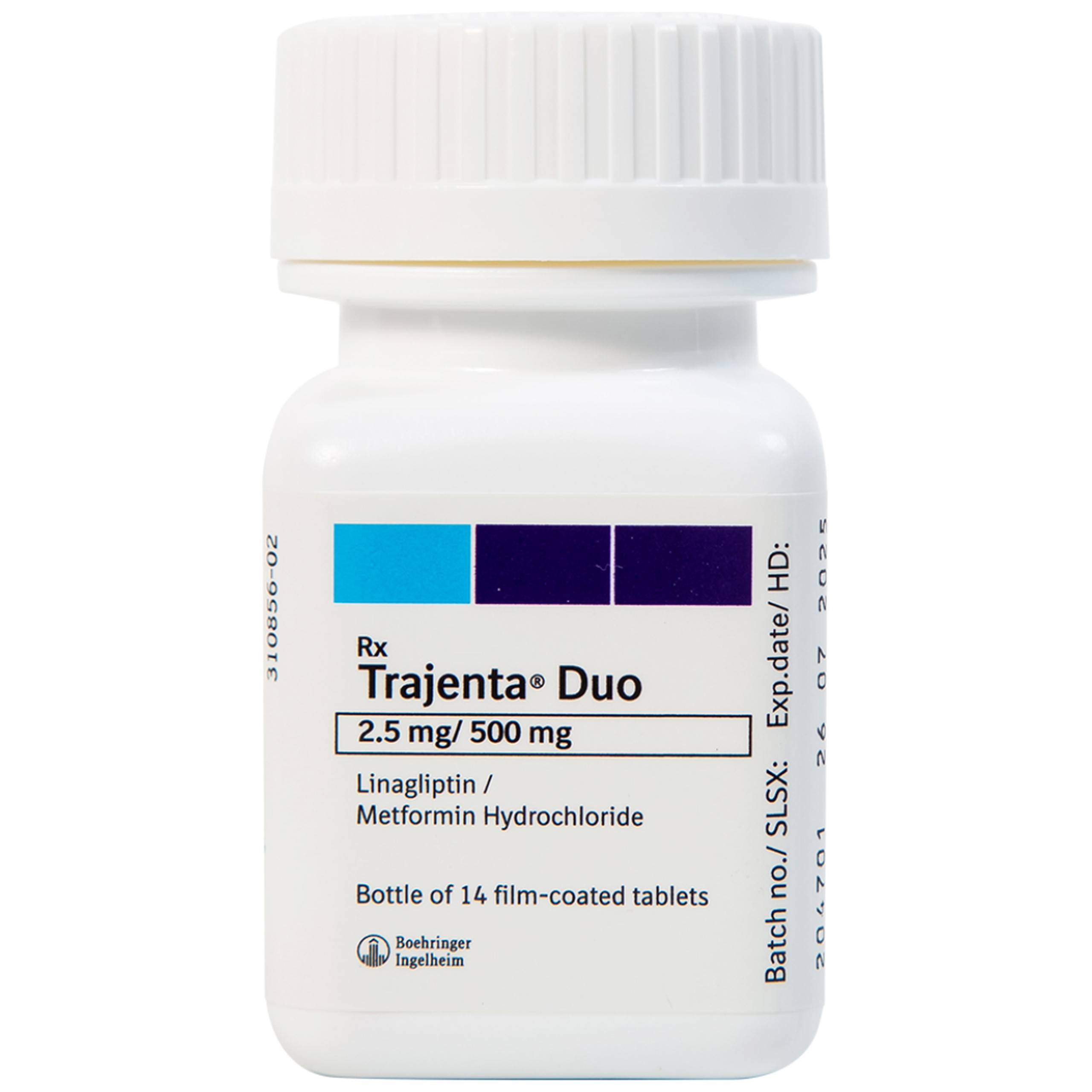 Thuốc Trajenta Duo 2.5mg/500mg Boehringer điều trị đái tháo đường típ 2 (14 viên)