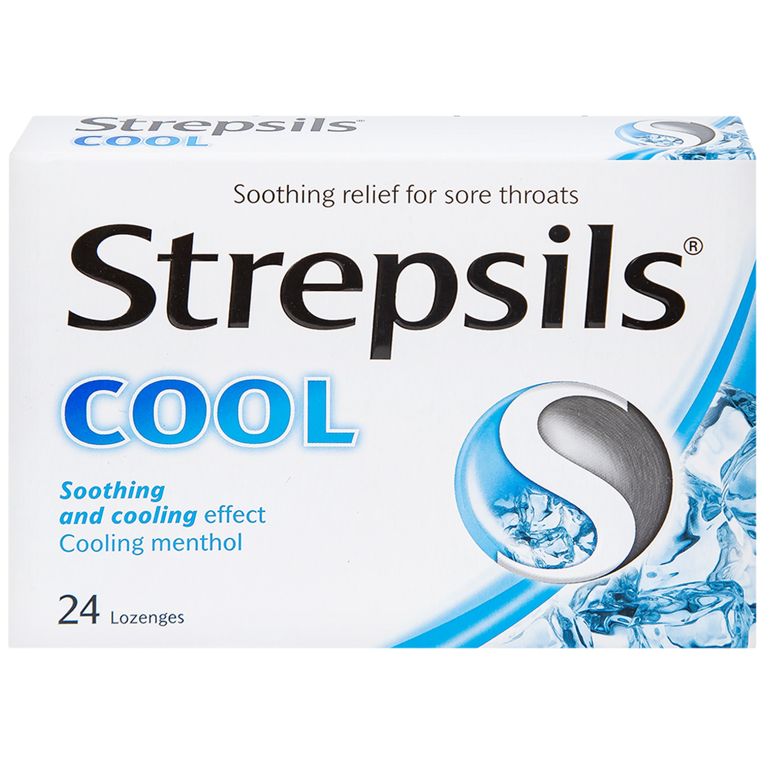 Viên ngậm Strepsils Cool Reckitt Benckiser điều trị viêm họng (2 vỉ x 12 viên)