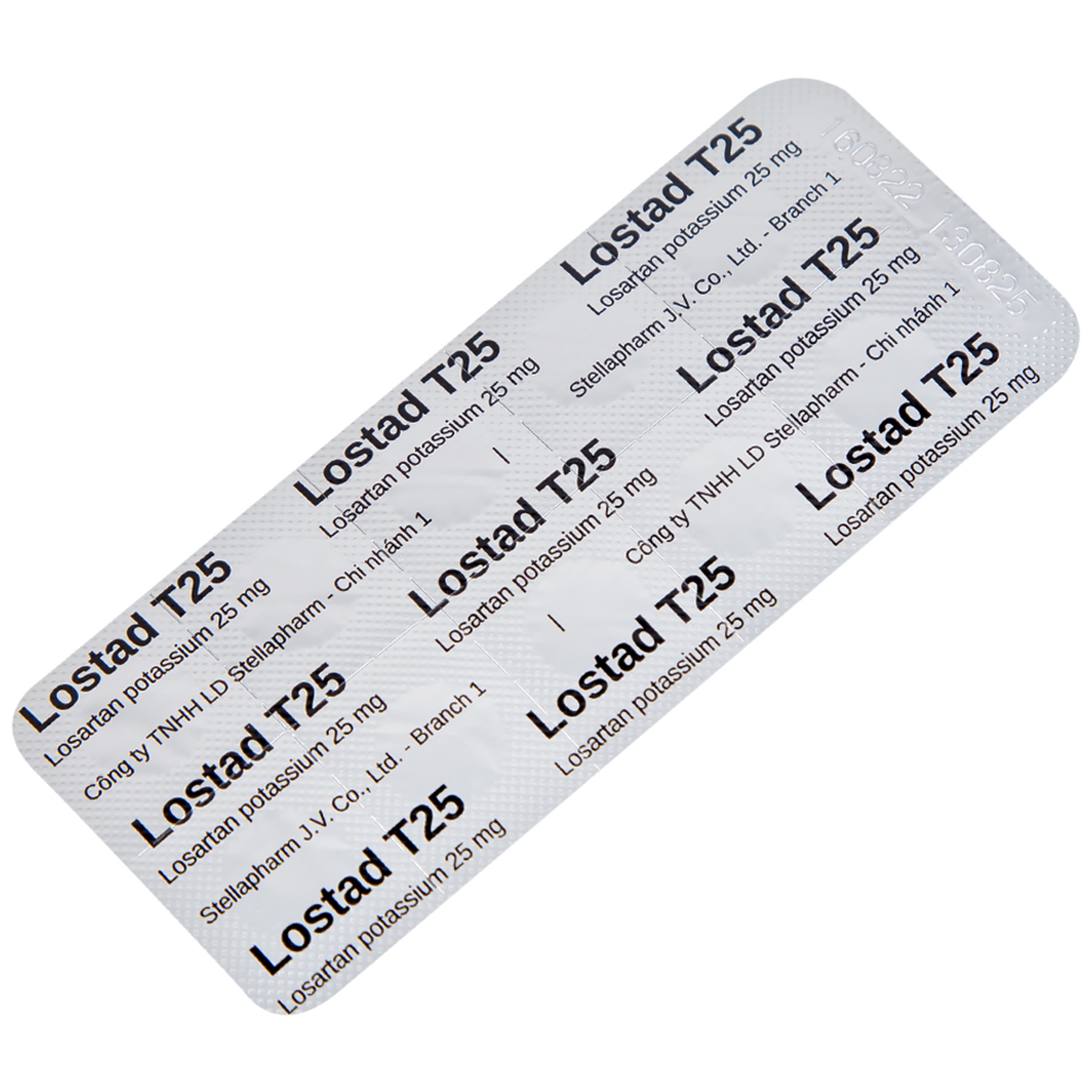 Thuốc Lostad T25 25mg Stella điều trị tăng huyết áp (3 vỉ x 10 viên)
