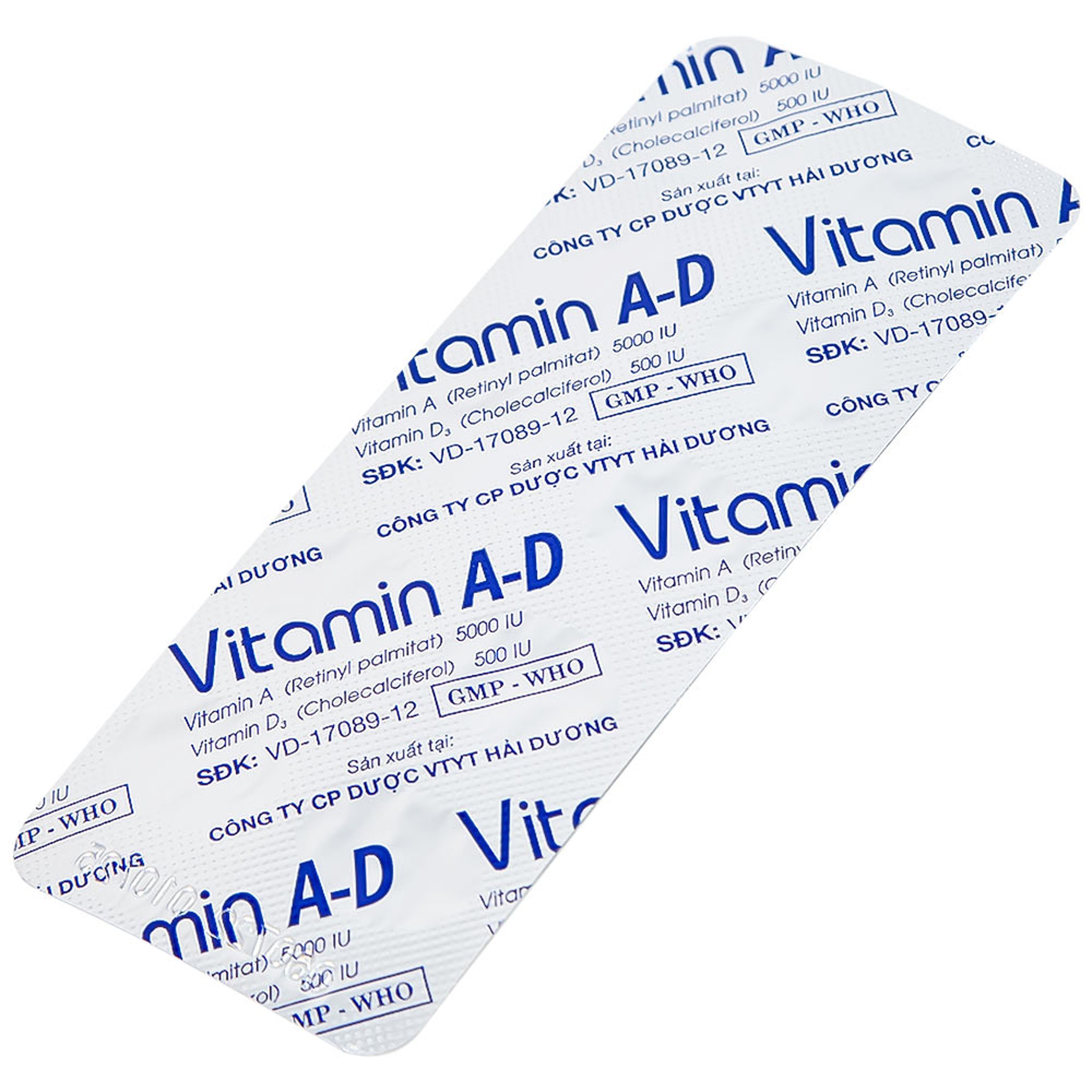 Thuốc Vitamin A-D HDpharma điều trị tình trạng thiếu Vitamin A và D (5 vỉ x 10 viên)