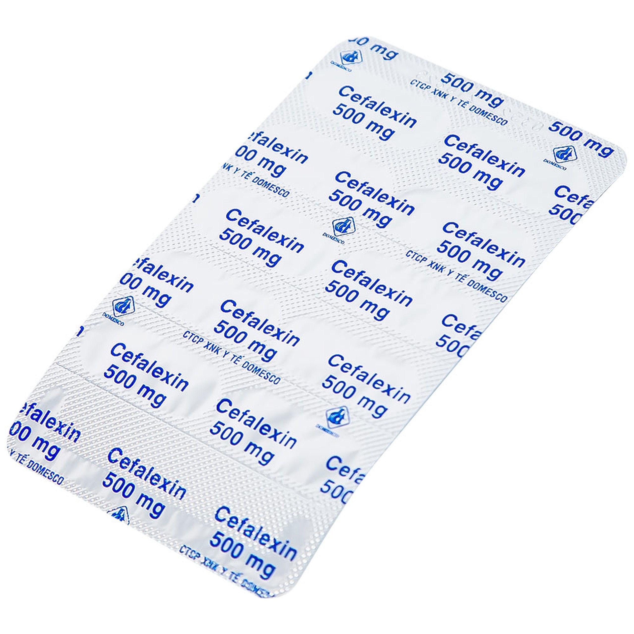 Thuốc Cefalexin 500mg Domesco điều trị nhiễm khuẩn (10 vỉ x 10 viên)