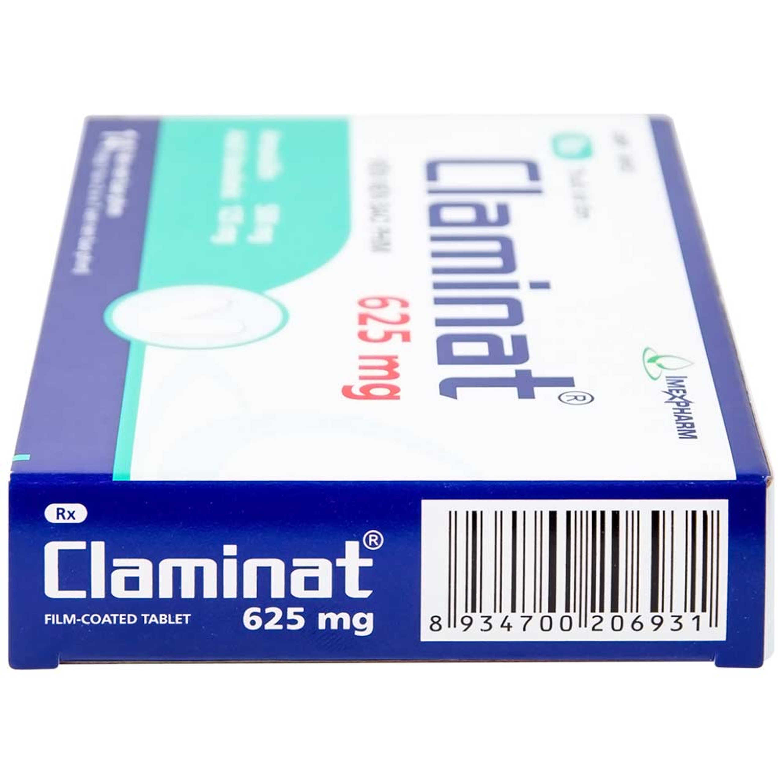 Thuốc Claminat 625mg Imexpharm điều trị nhiễm trùng (2 vỉ x 7 viên)