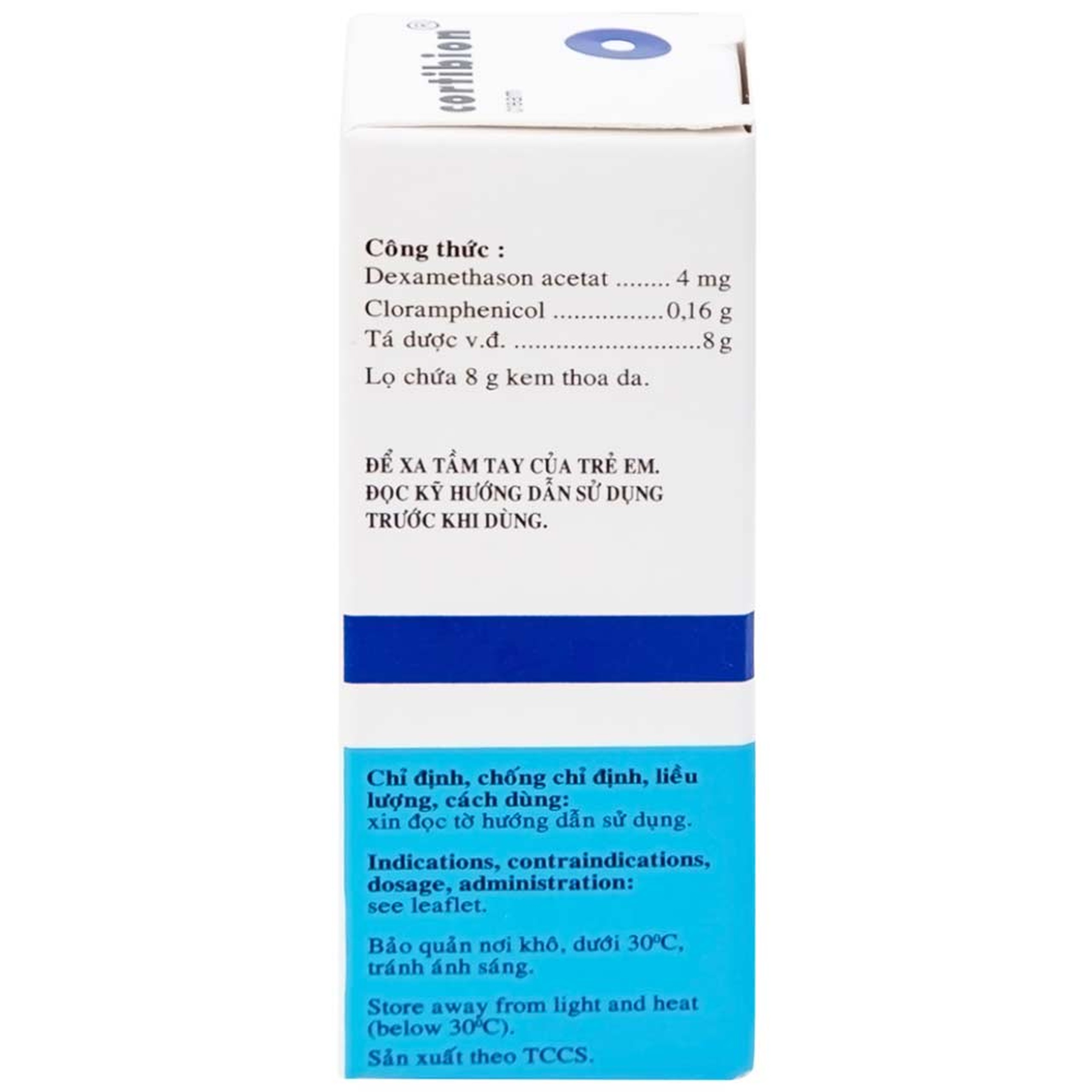 Kem thoa da Cortibion Roussel điều trị chàm, vết côn trùng cắn, viêm da tiếp xúc, viêm da dị ứng (8g)