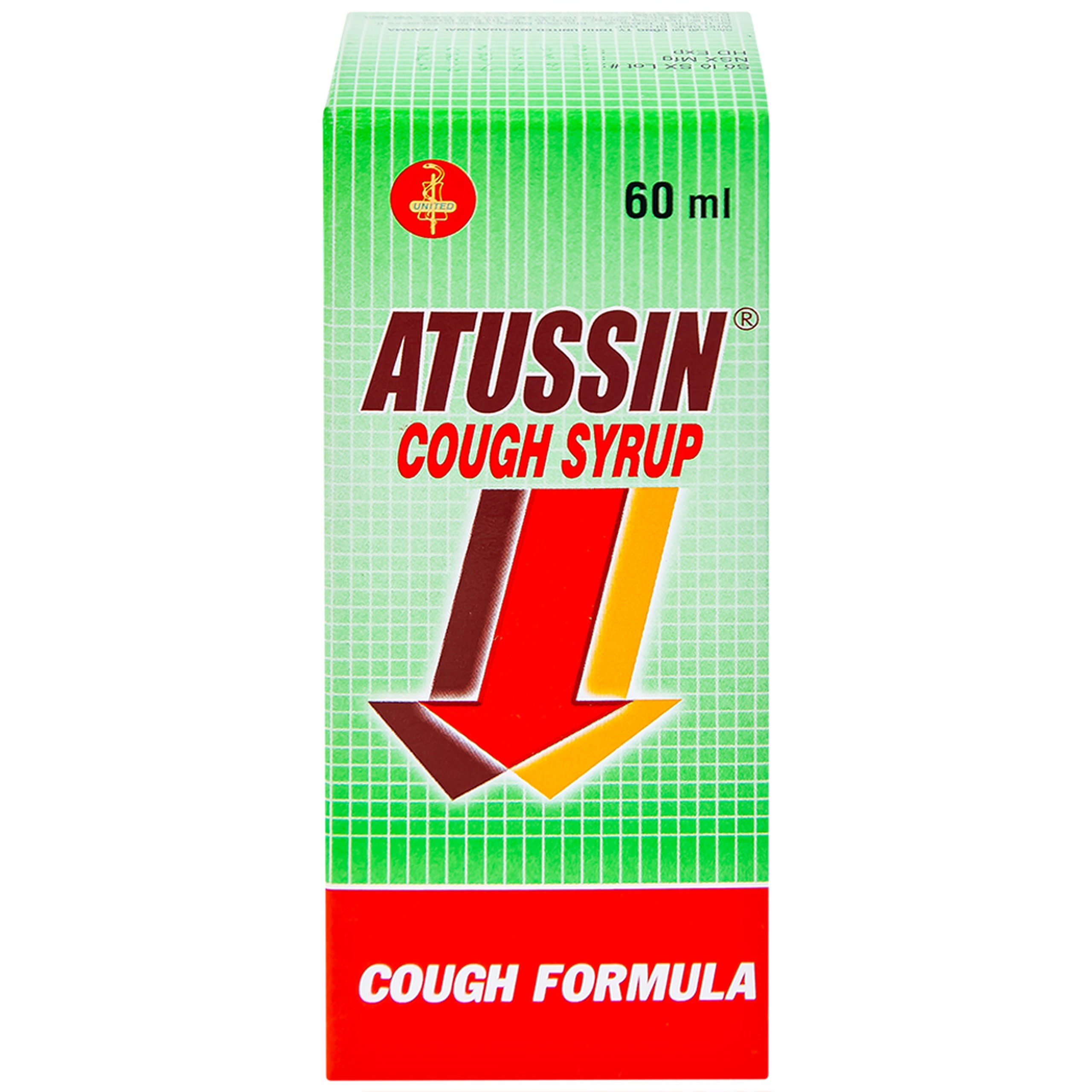 Siro ho Atussin United hỗ trợ giảm các triệu chứng ho (60ml)
