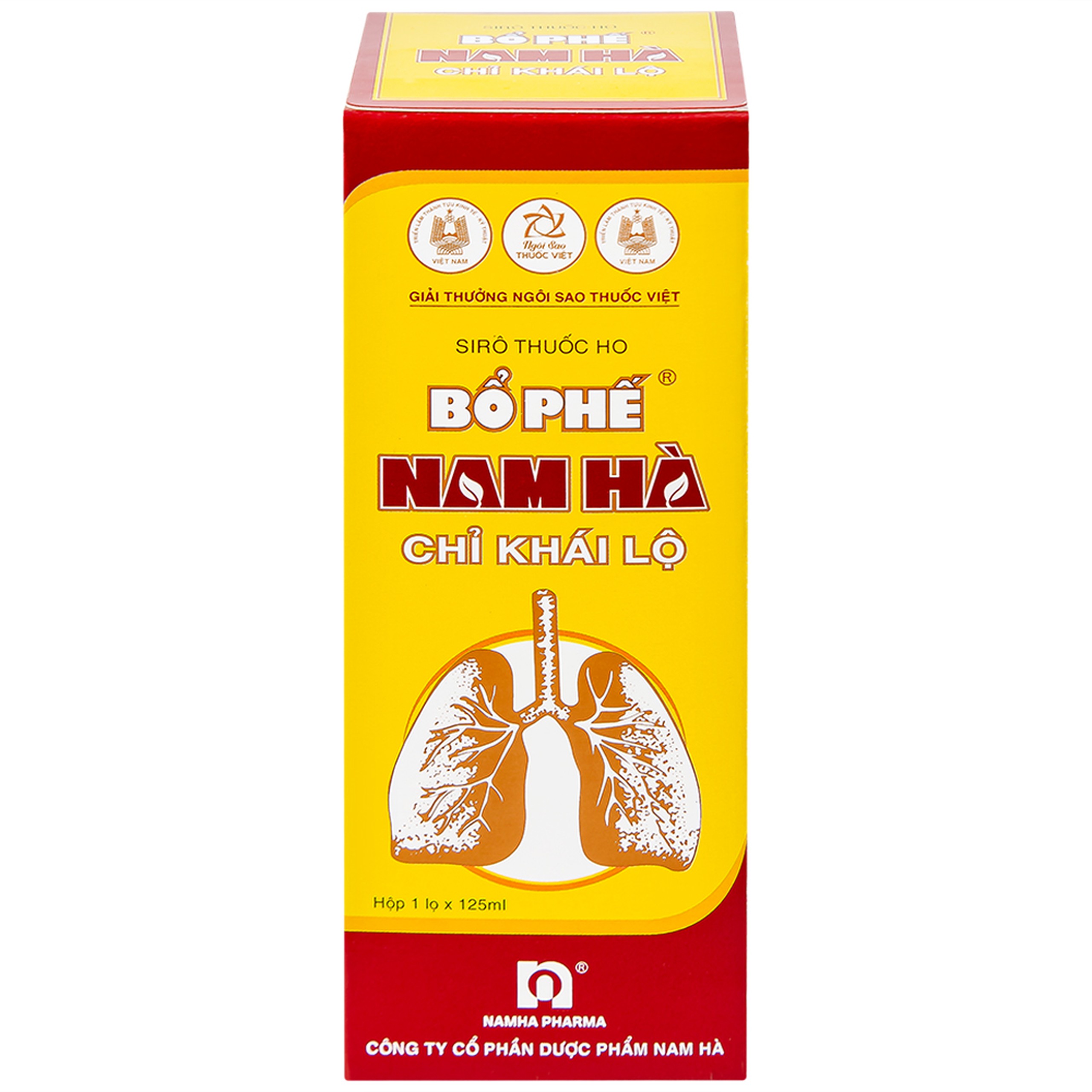 Siro ho bổ phế Nam Hà Chỉ Khái Lộ điều trị ho cảm mạo, ho gió, ho khan (125ml)
