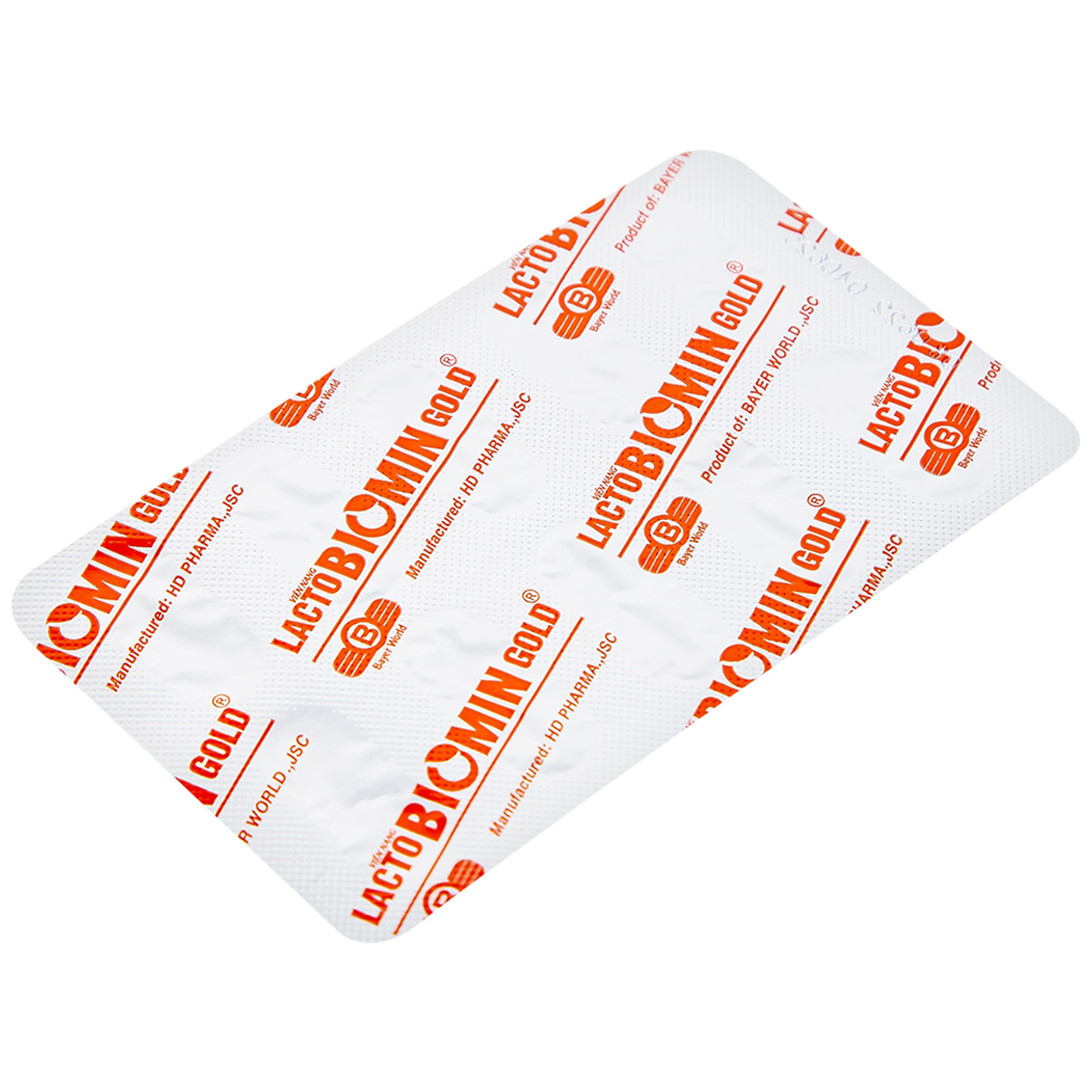 Viên uống Lacto Biomin Gold New HD Pharma hỗ trợ cải thiện hệ vi sinh đường ruột (5 vỉ x 10 viên)