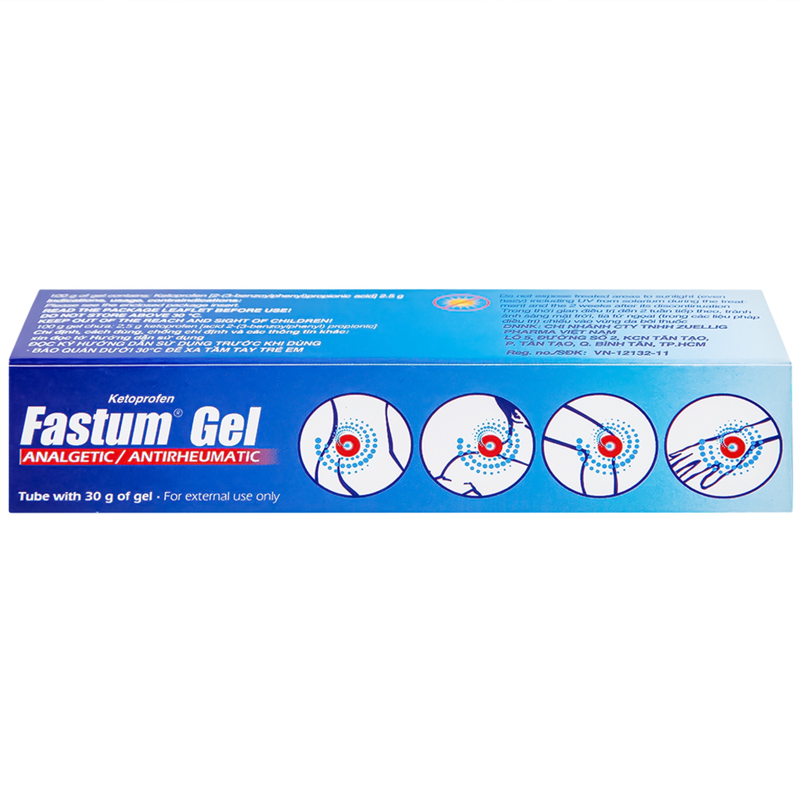 Gel Fastum Menarini giảm đau và kháng viêm cơ xương khớp (30g)