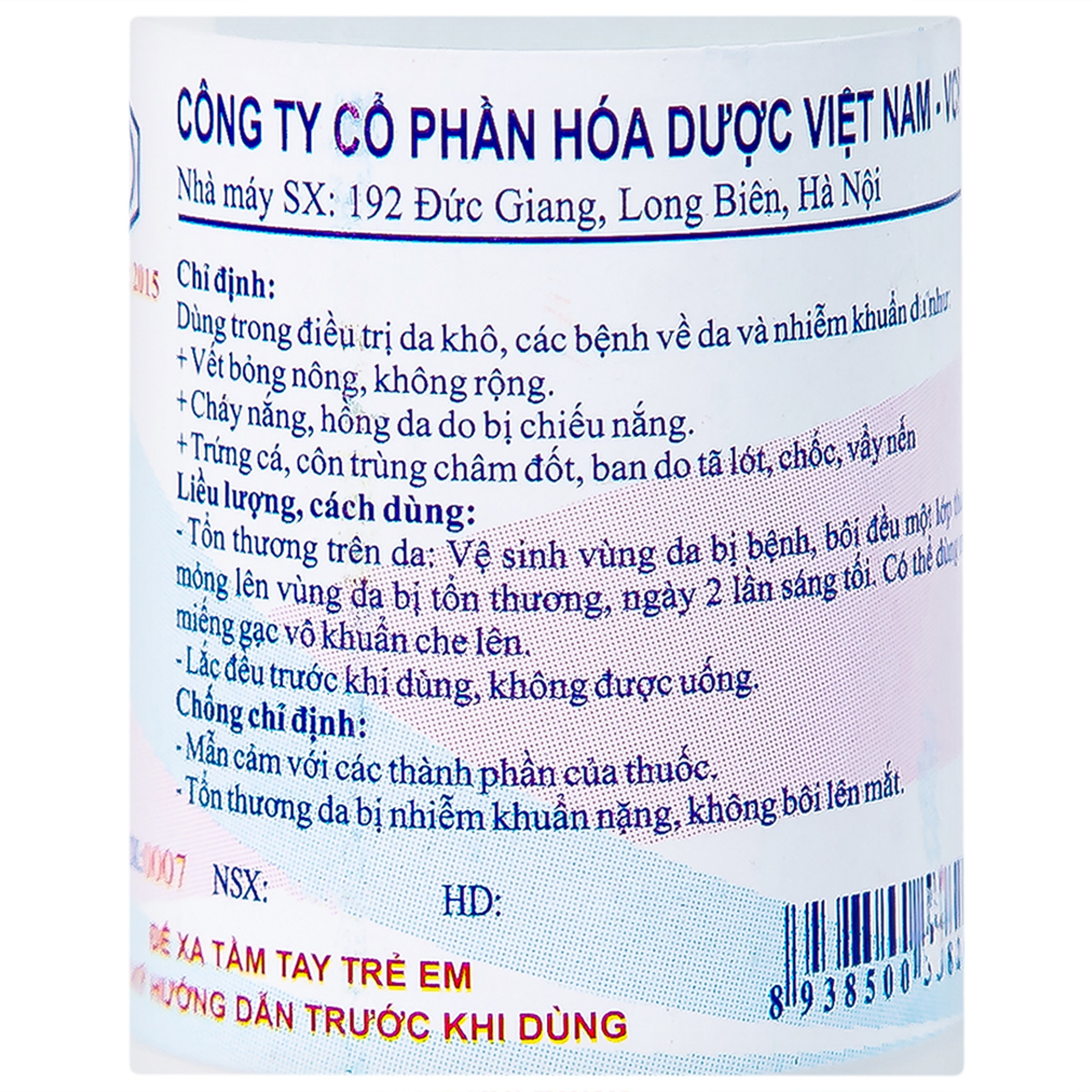 Thuốc Hồ Nước điều trị da khô, các bệnh về da (20g)