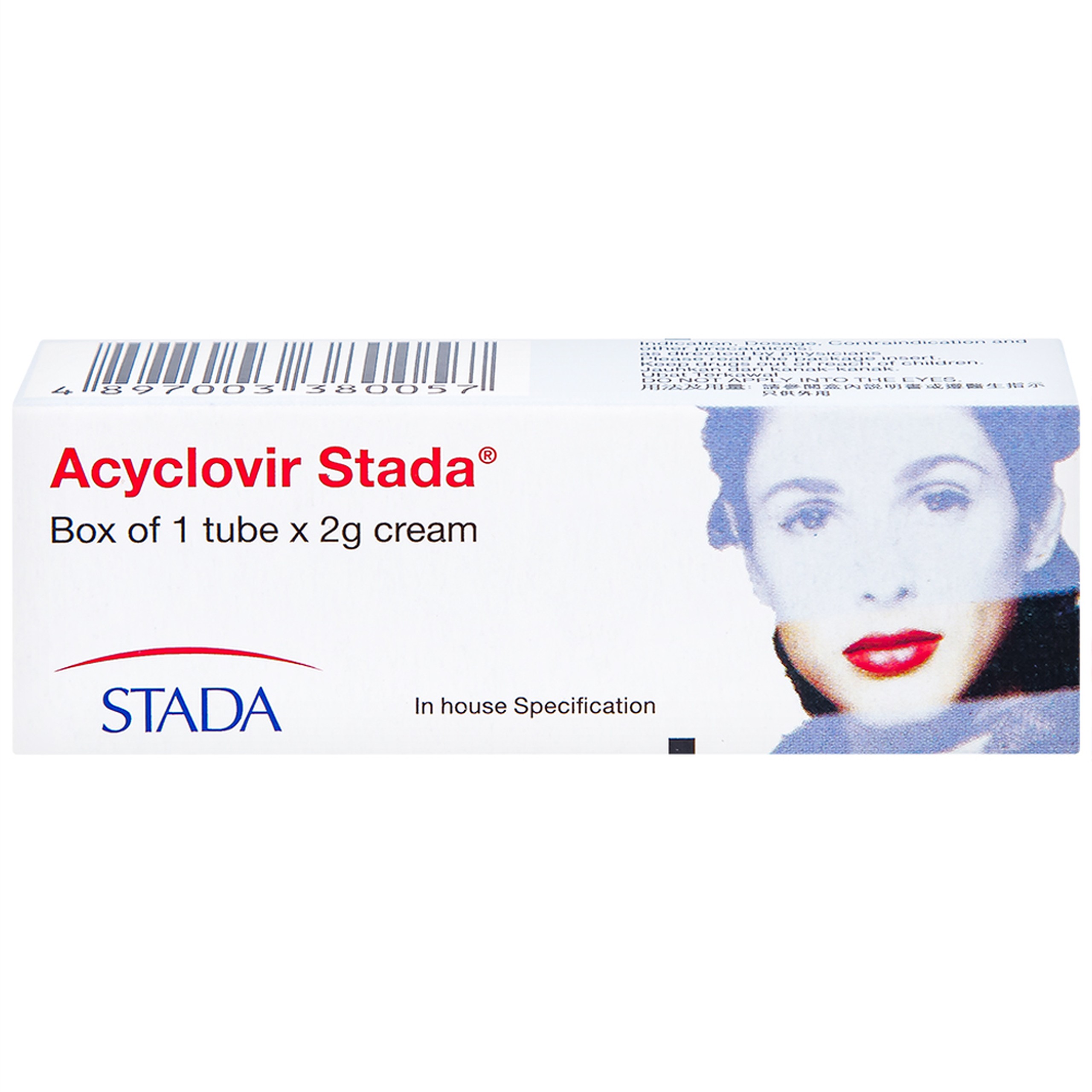 Kem bôi da Acyclovir Stada Cream điều trị nhiễm virus Herpes simplex (2g)