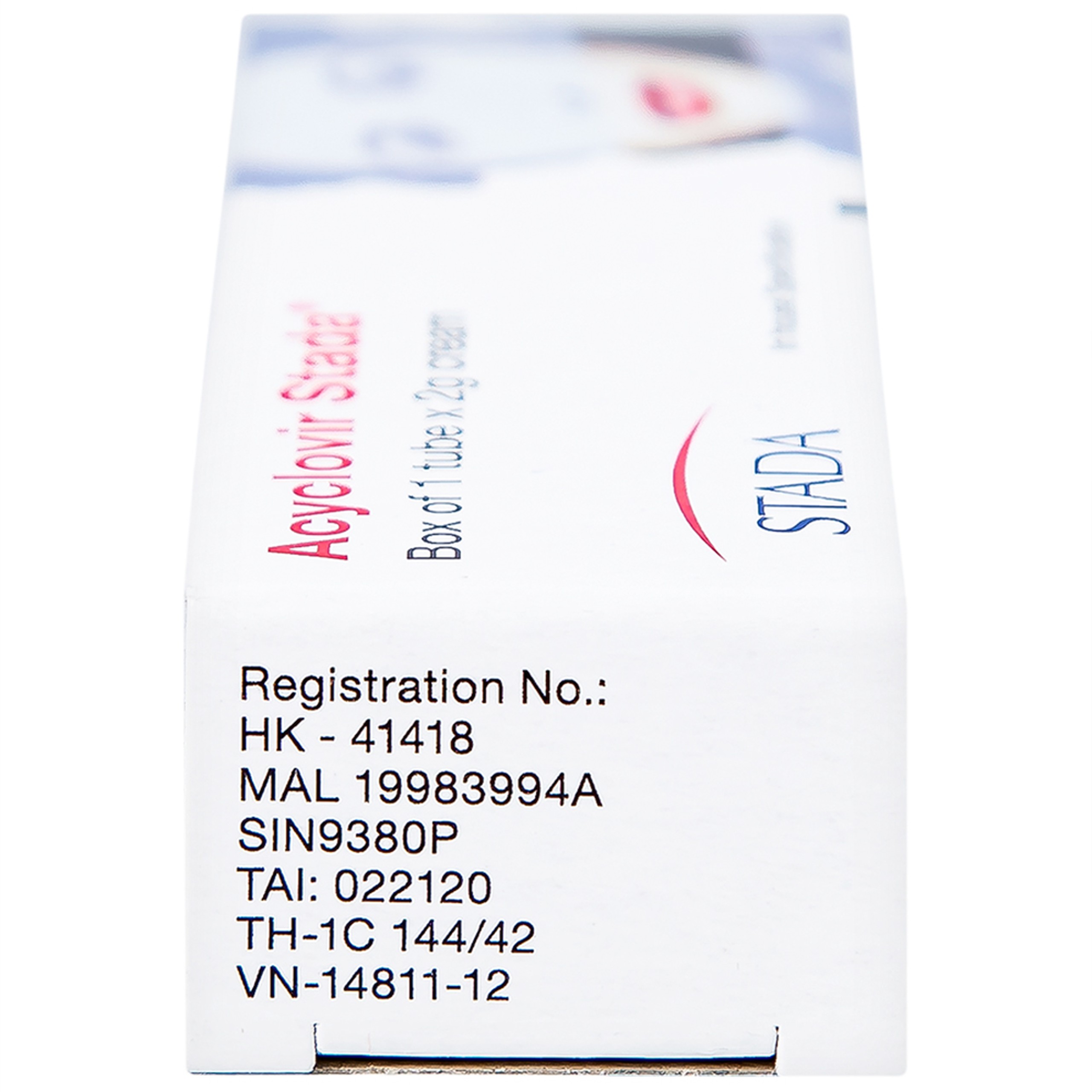 Kem bôi da Acyclovir Stada Cream điều trị nhiễm virus Herpes simplex (2g)