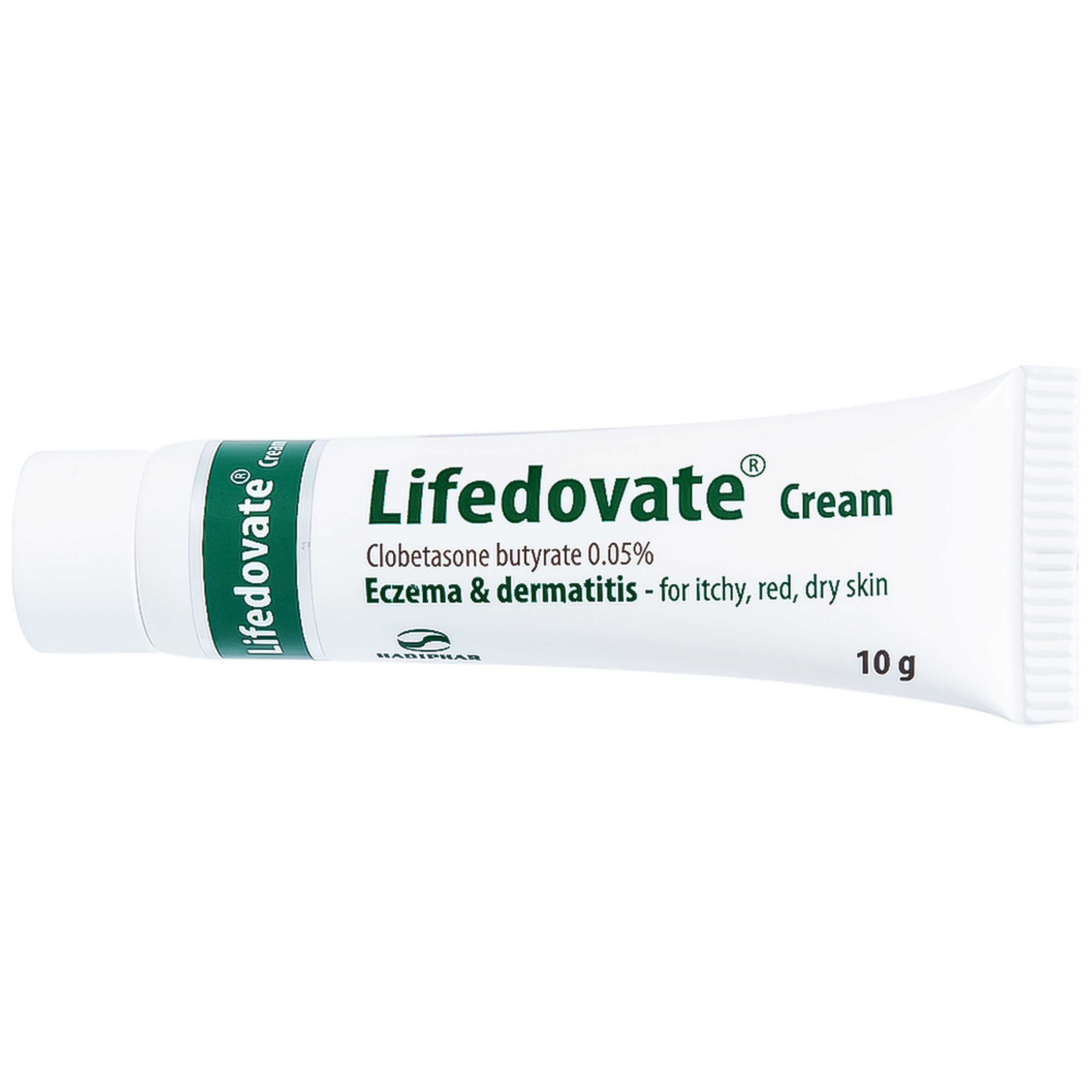 Kem bôi da Lifedovate Cream 0,05% Hadiphar điều trị các vết long eczema, viêm da (10g)