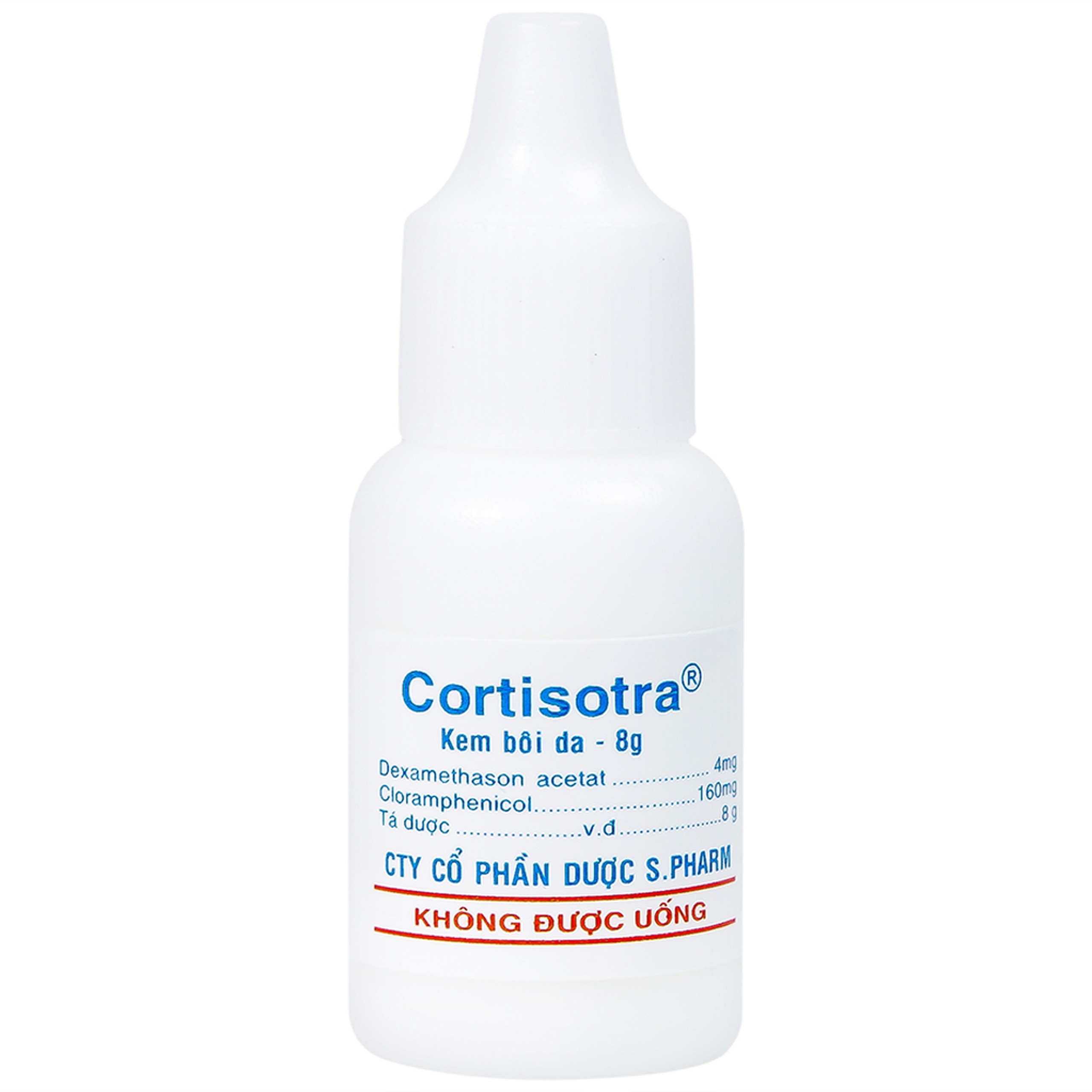 Kem Cortisotra S.Pharm điều trị ngứa do dị ứng, nổi mẩn, mụn trứng cá (8g)