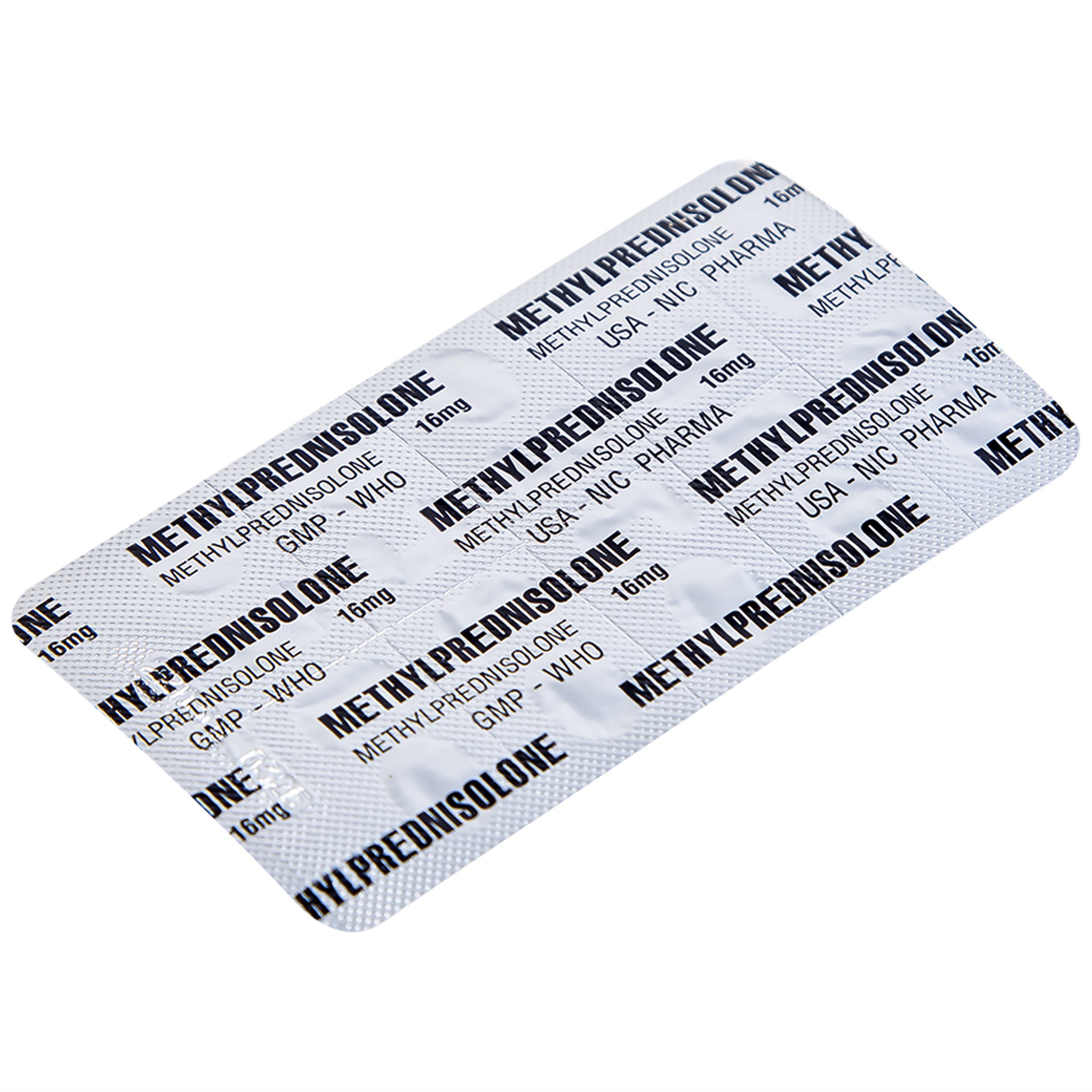 Thuốc Methylprednisolone 16mg Usa - Nic Pharma kháng viêm và ức chế miễn dịch, chống dị ứng (3 vỉ x 10 viên)