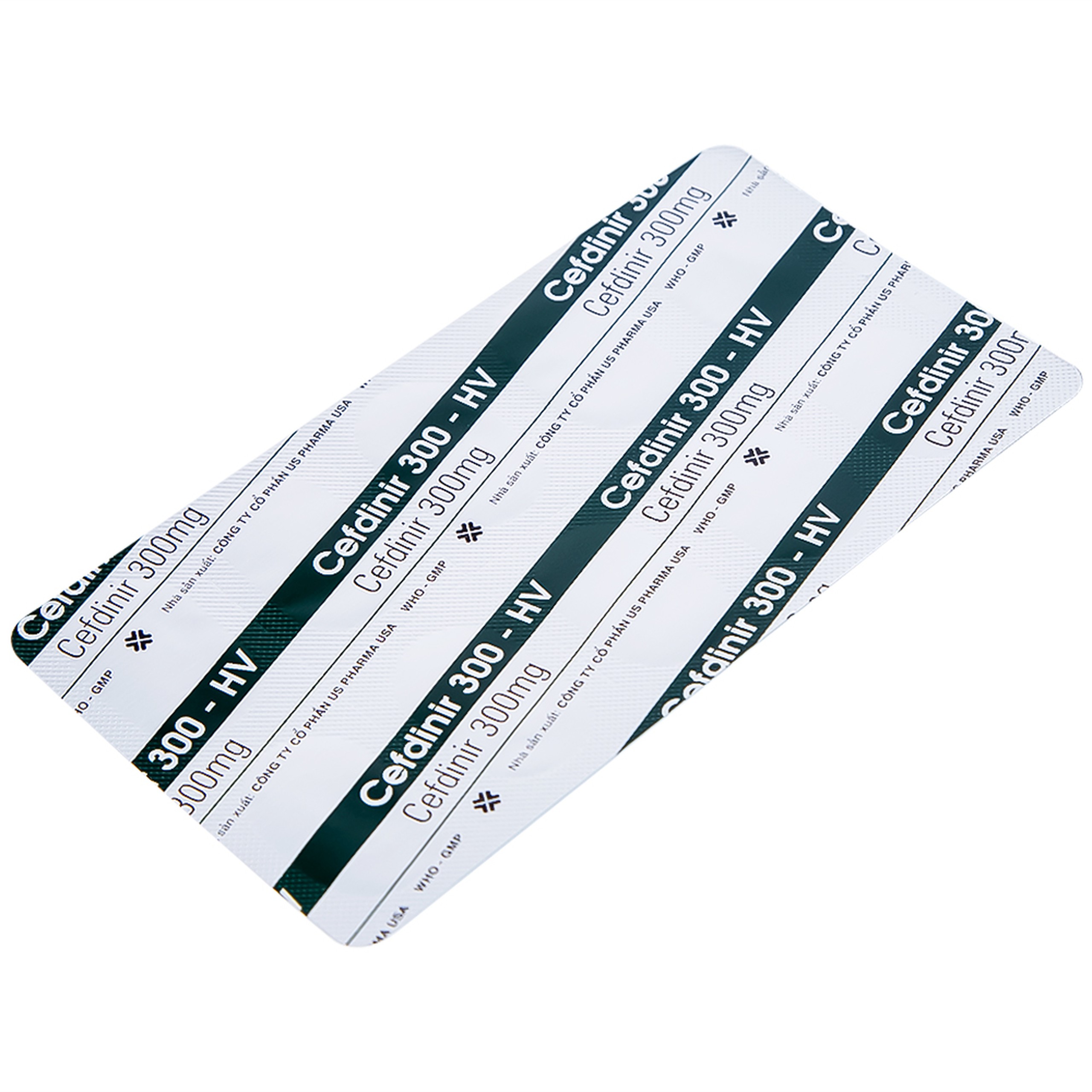 Thuốc Cefdinir 300 - HV USP điều trị nhiễm khuẩn (2 vỉ x 10 viên)