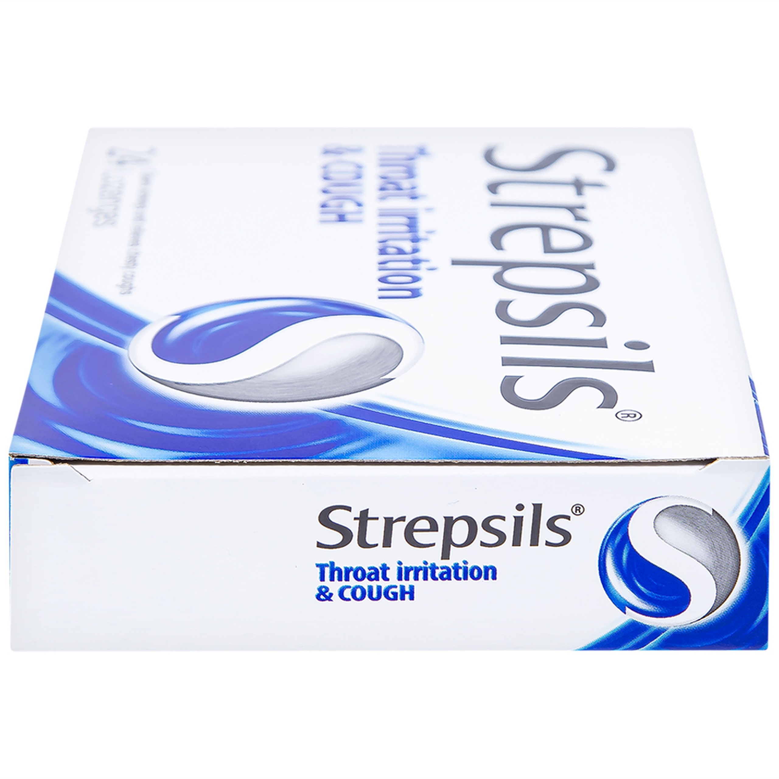 Viên ngậm Strepsils Throat Irritation & Cough Reckitt Benckiser giúp làm sạch đường thở và kiểm soát ho (2 vỉ x 12 viên)