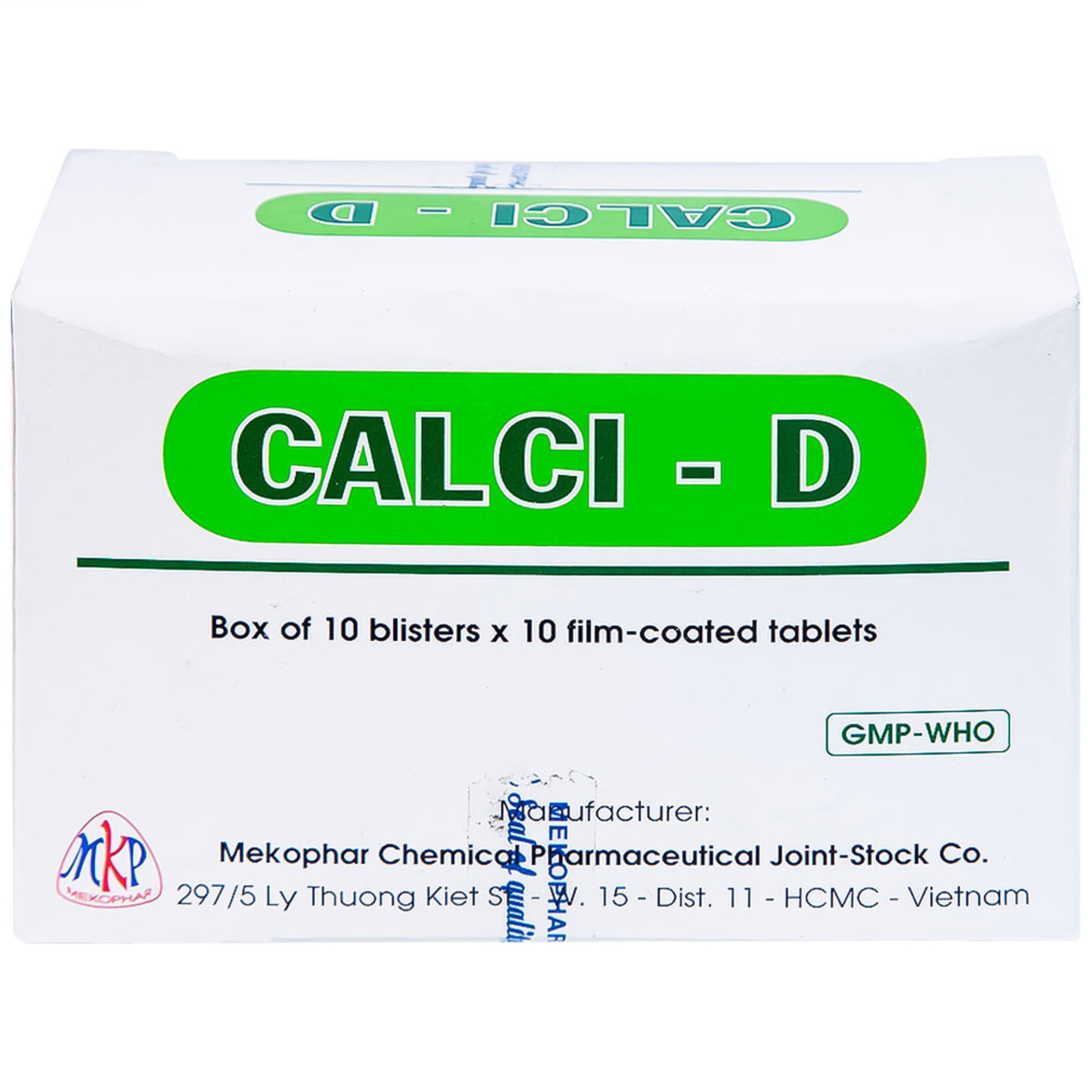 Thuốc Calci - D Mekophar bổ sung calci (10 vỉ x 10 viên)