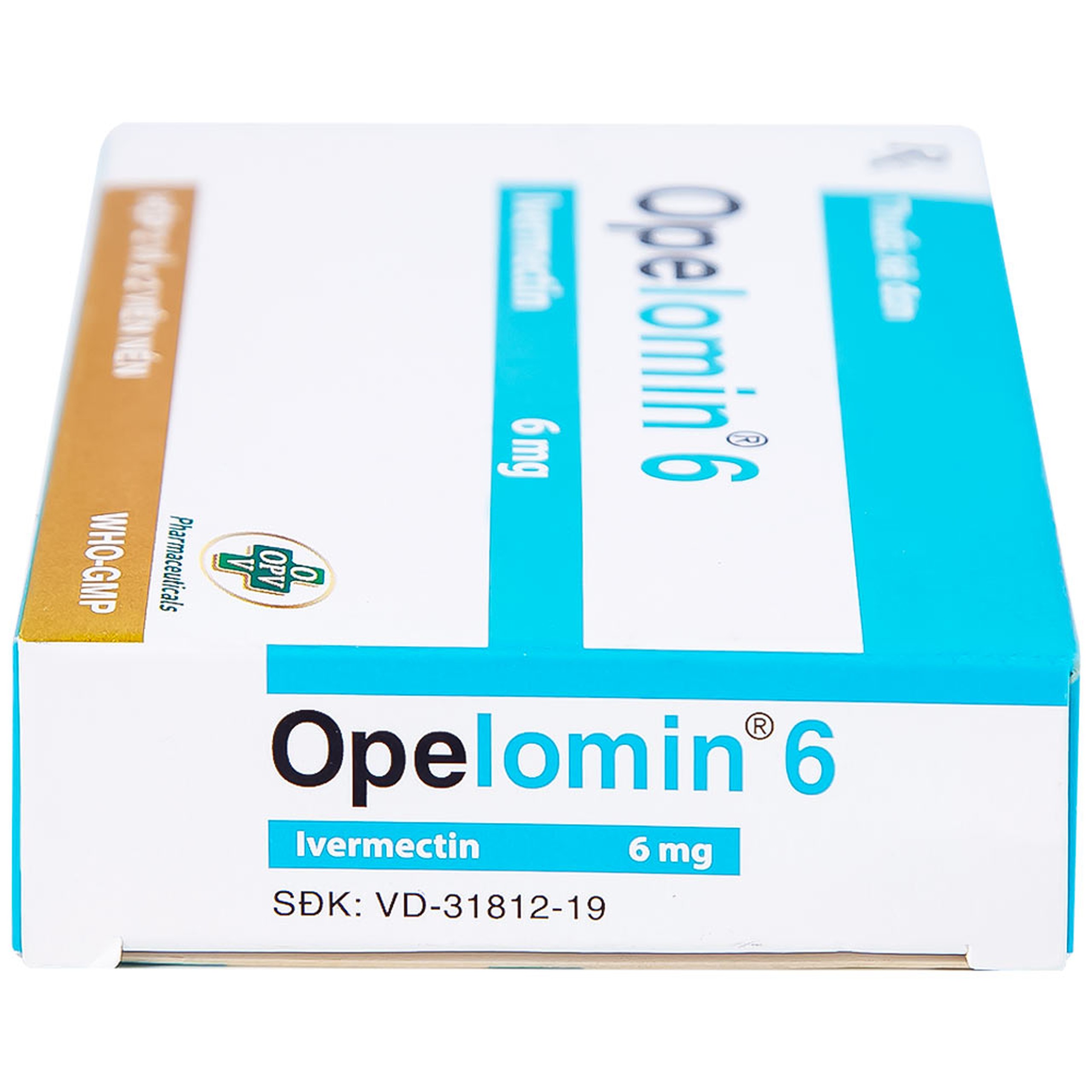 Viên nén Opelomin 6 OPV điều trị giun chỉ, giun lươn (2 vỉ x 2 viên)