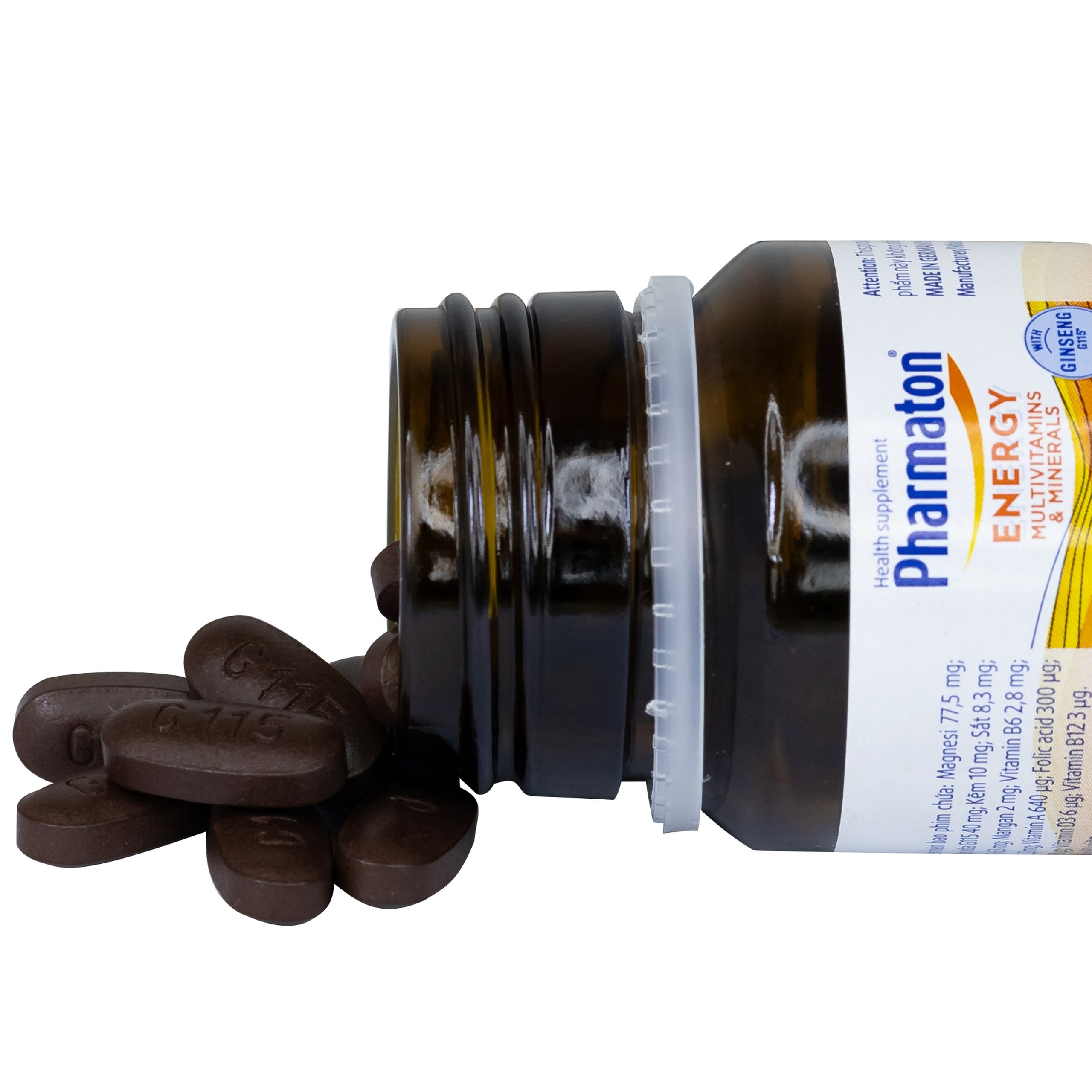 Viên uống Pharmaton Energy hỗn hợp vitamin và khoáng chất giúp tỉnh táo, hỗ trợ giảm mệt mỏi (30 viên)