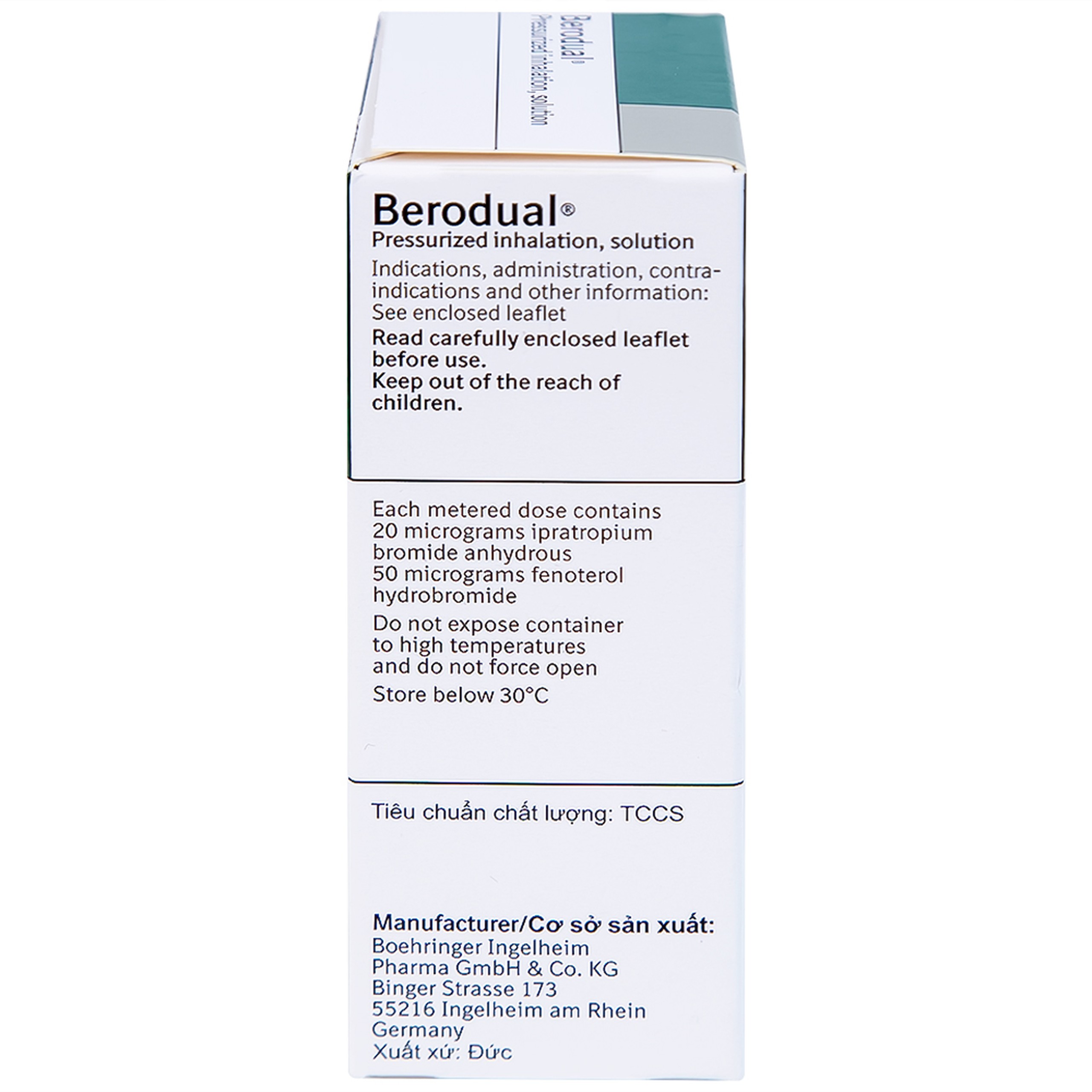 Dung dịch Berodual Boehringer hỗ trợ giãn phế quản (10ml)