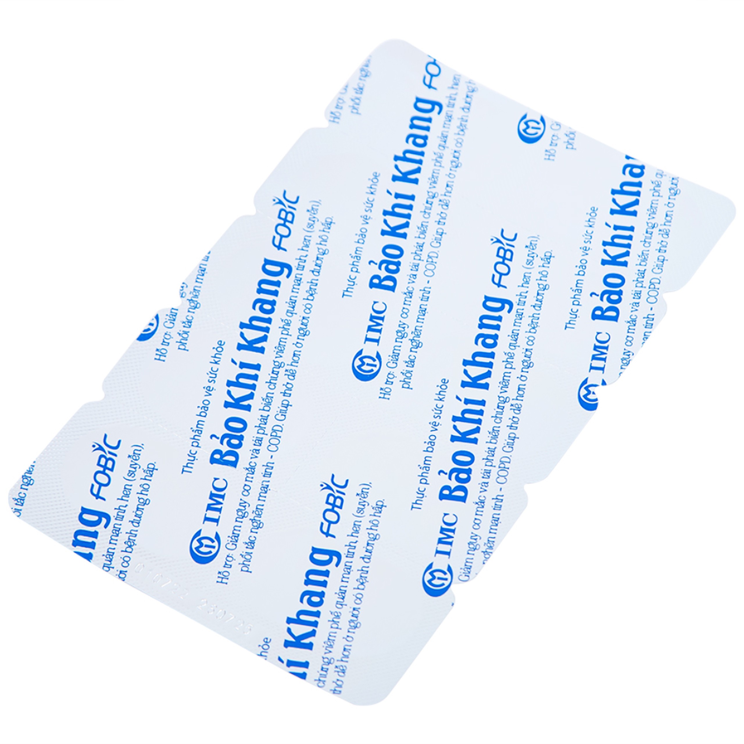 Viên hỗ trợ giảm nguy cơ viêm phế quản Bảo Khí Khang IMC (2 vỉ x 10 viên)