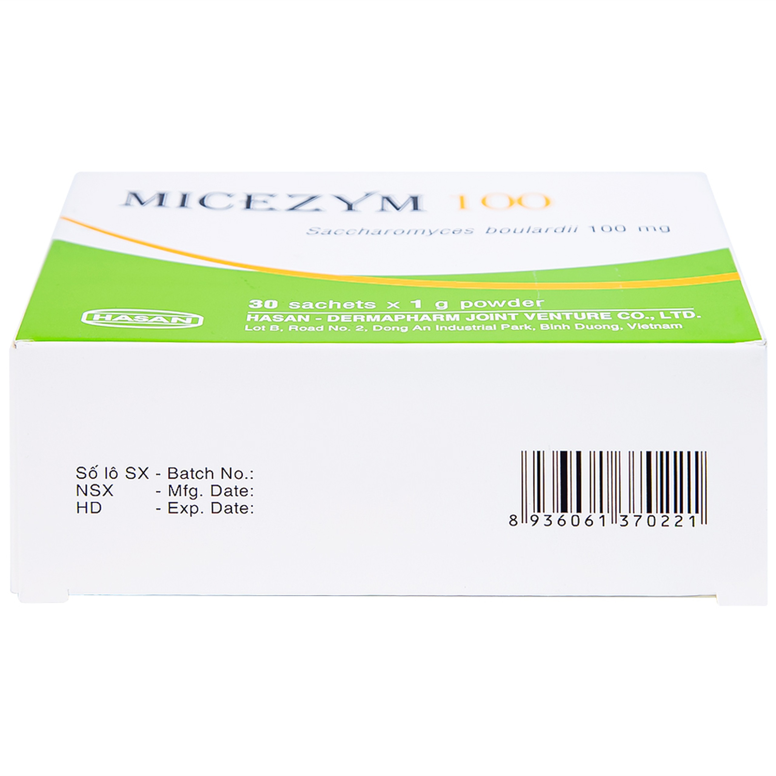 Thuốc bột Micezym 100 Hasan phòng ngừa và điều trị tiêu chảy (30 gói x 1g))