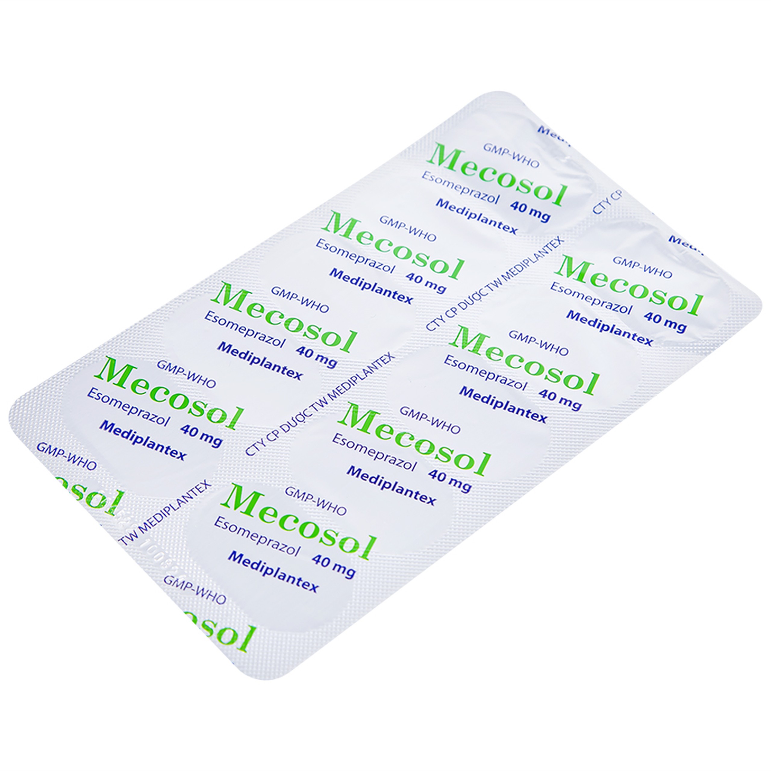Viên nang cứng Mecosol 40mg Mediplantex điều trị bệnh trào ngược - dạ dày, thực quản (1 vỉ x 10 viên)