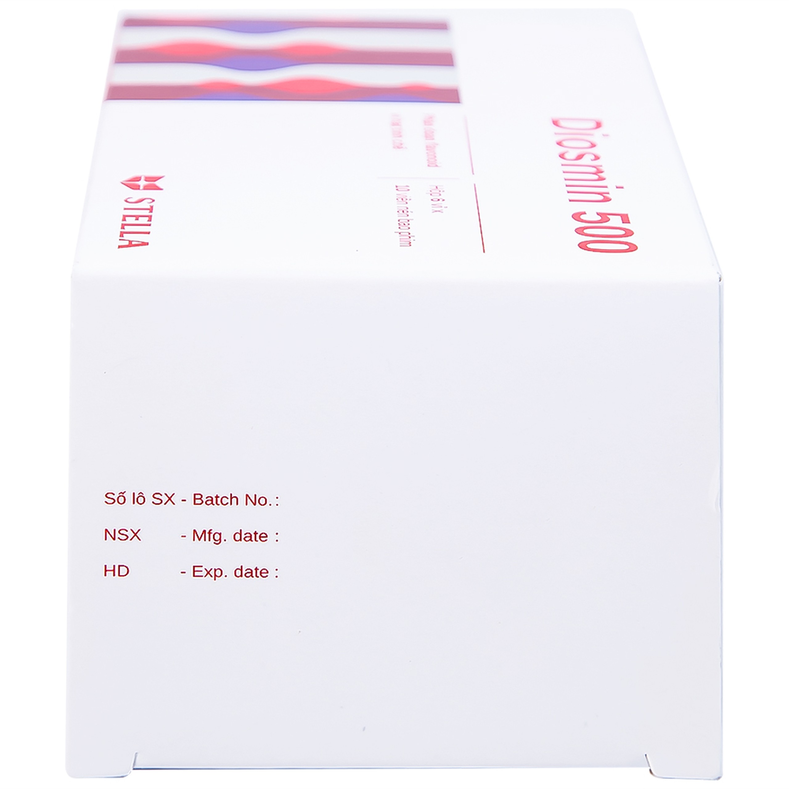 Thuốc Diosmin 500 Stella điều trị triệu chứng liên quan đến suy tĩnh mạch - mạch bạch huyết (6 vỉ x 10 viên)