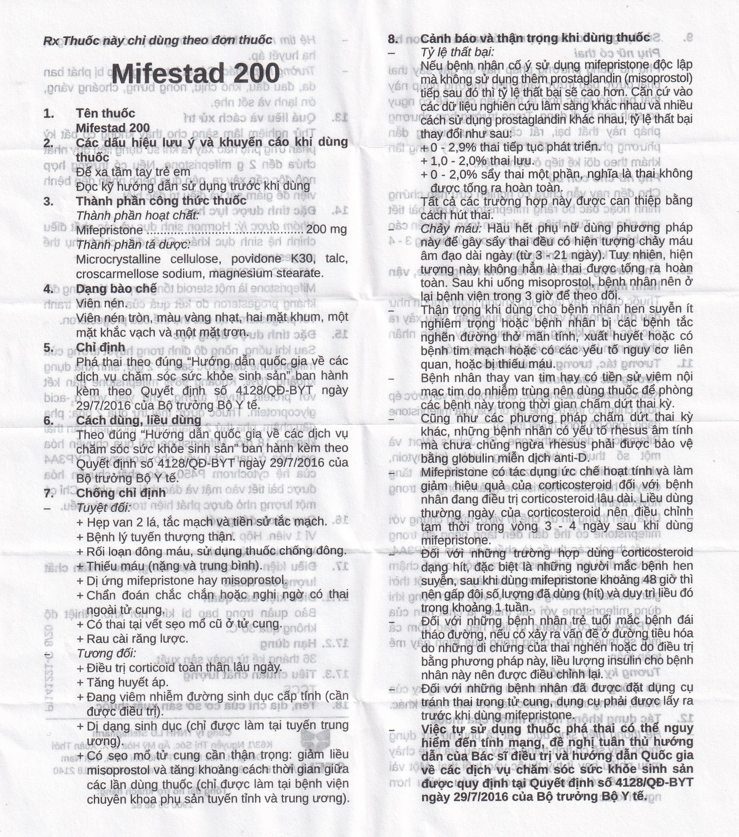 Thuốc Mifestad 200mg Stella (1 viên)