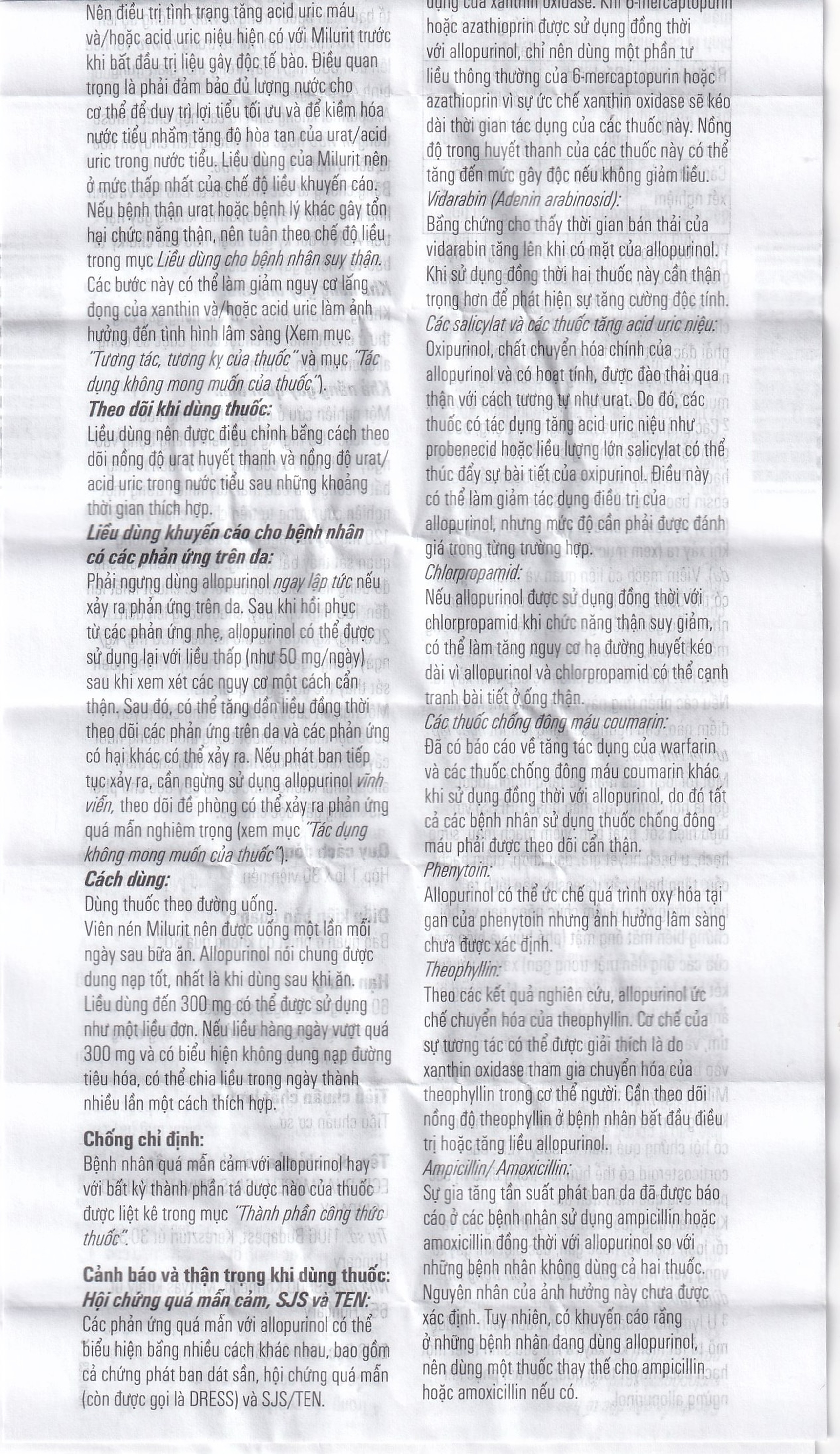 Viên nén Milurit 300mg Egis Pharma điều trị bệnh gout, phòng ngừa bệnh sỏi axit uric (30 viên)