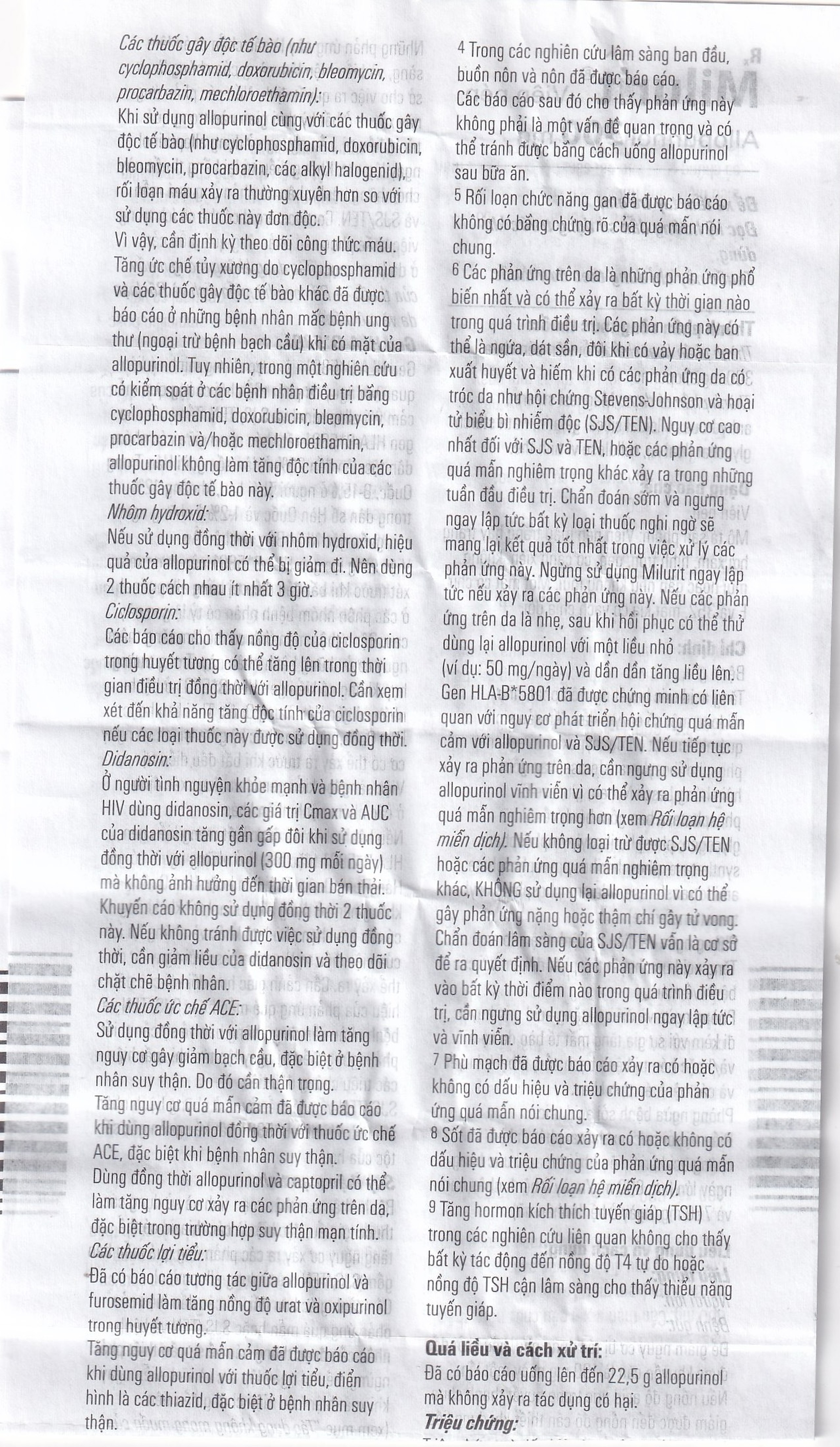 Viên nén Milurit 300mg Egis Pharma điều trị bệnh gout, phòng ngừa bệnh sỏi axit uric (30 viên)