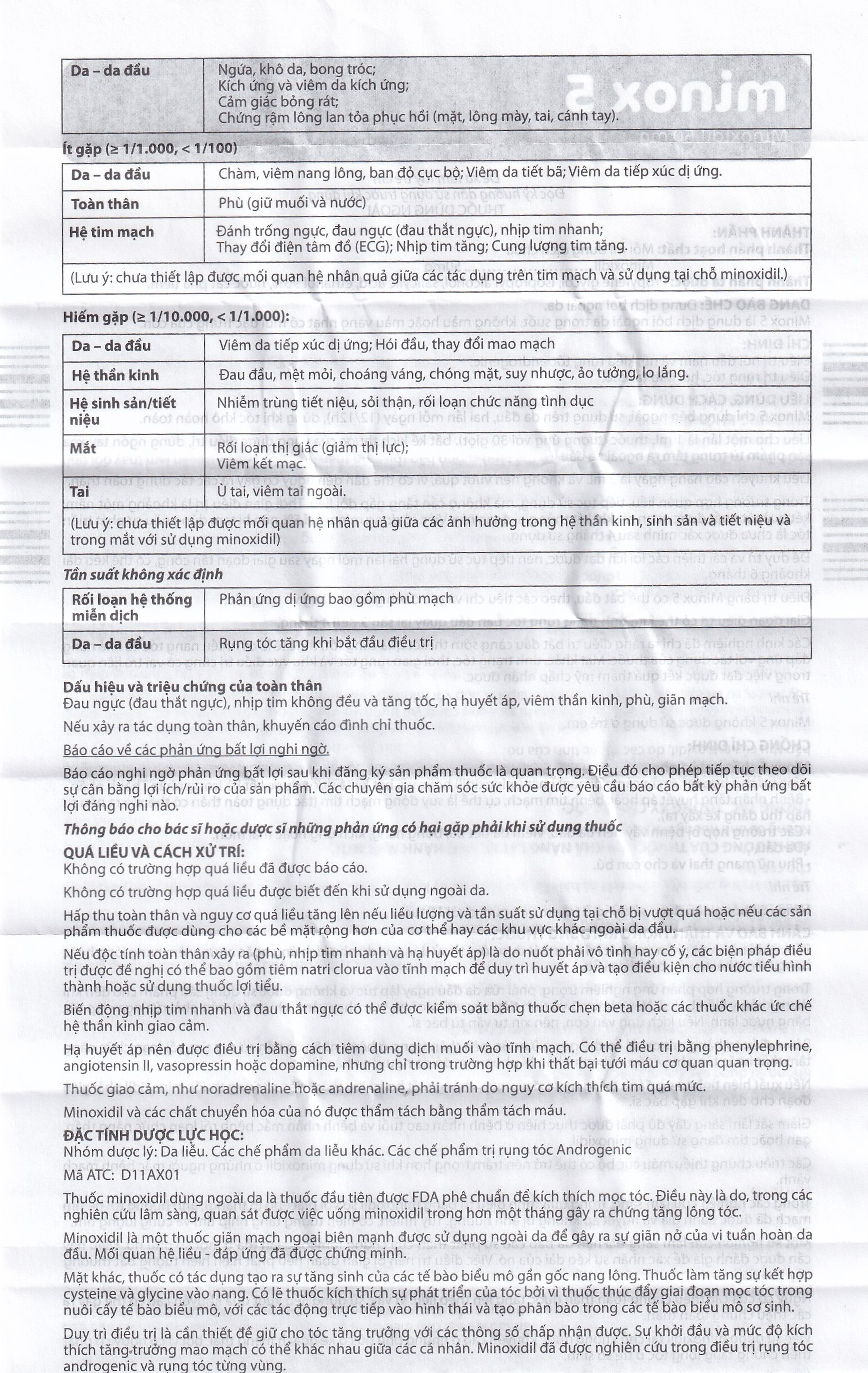 Thuốc Minox 50mg EDOL điều trị tại chỗ hói đầu và rụng tóc androgenic ở cả nam và nữ 60ml