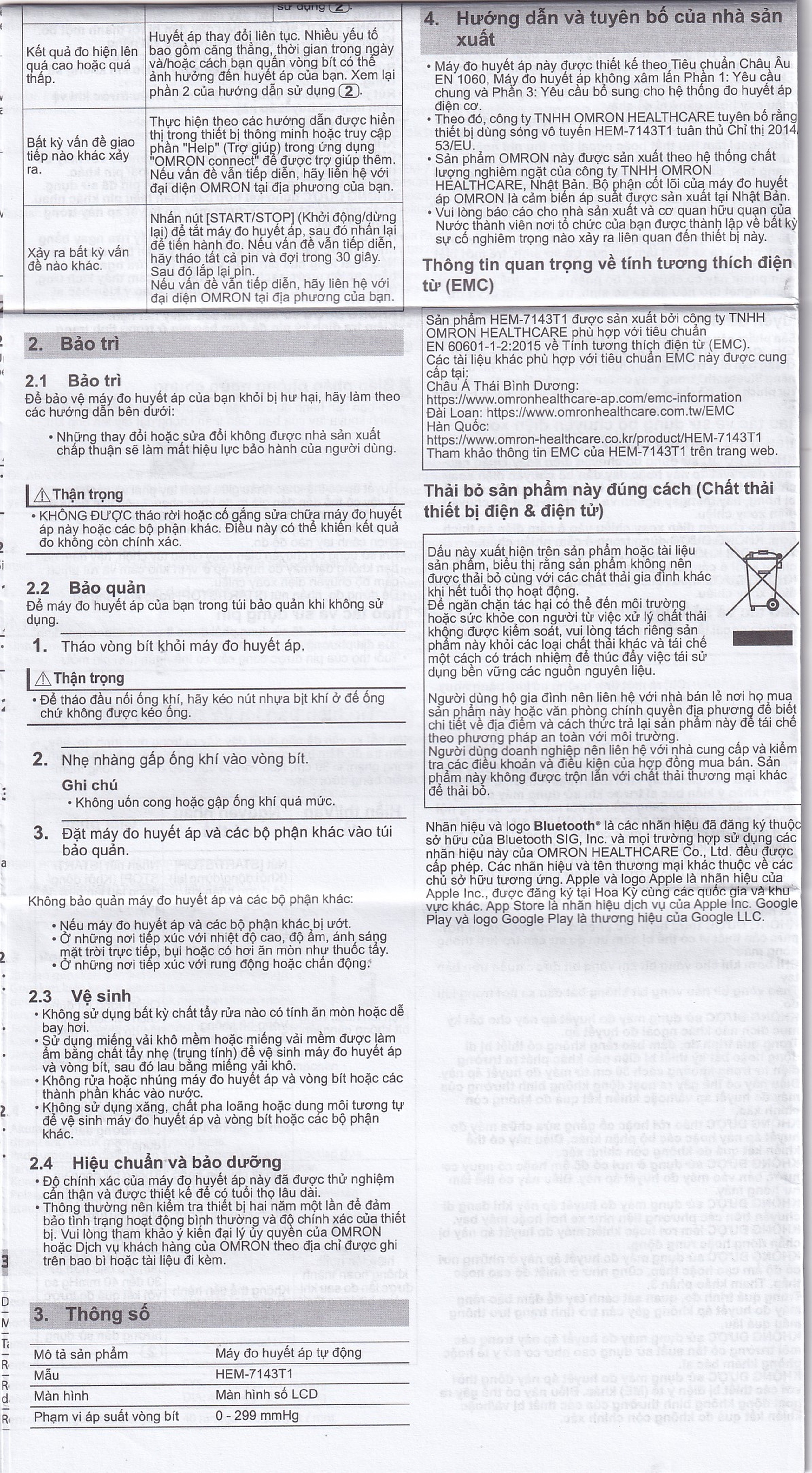 Máy đo huyết áp bắp tay Omron HEM 7143T1 hỗ trợ đo huyết áp, nhịp tim
