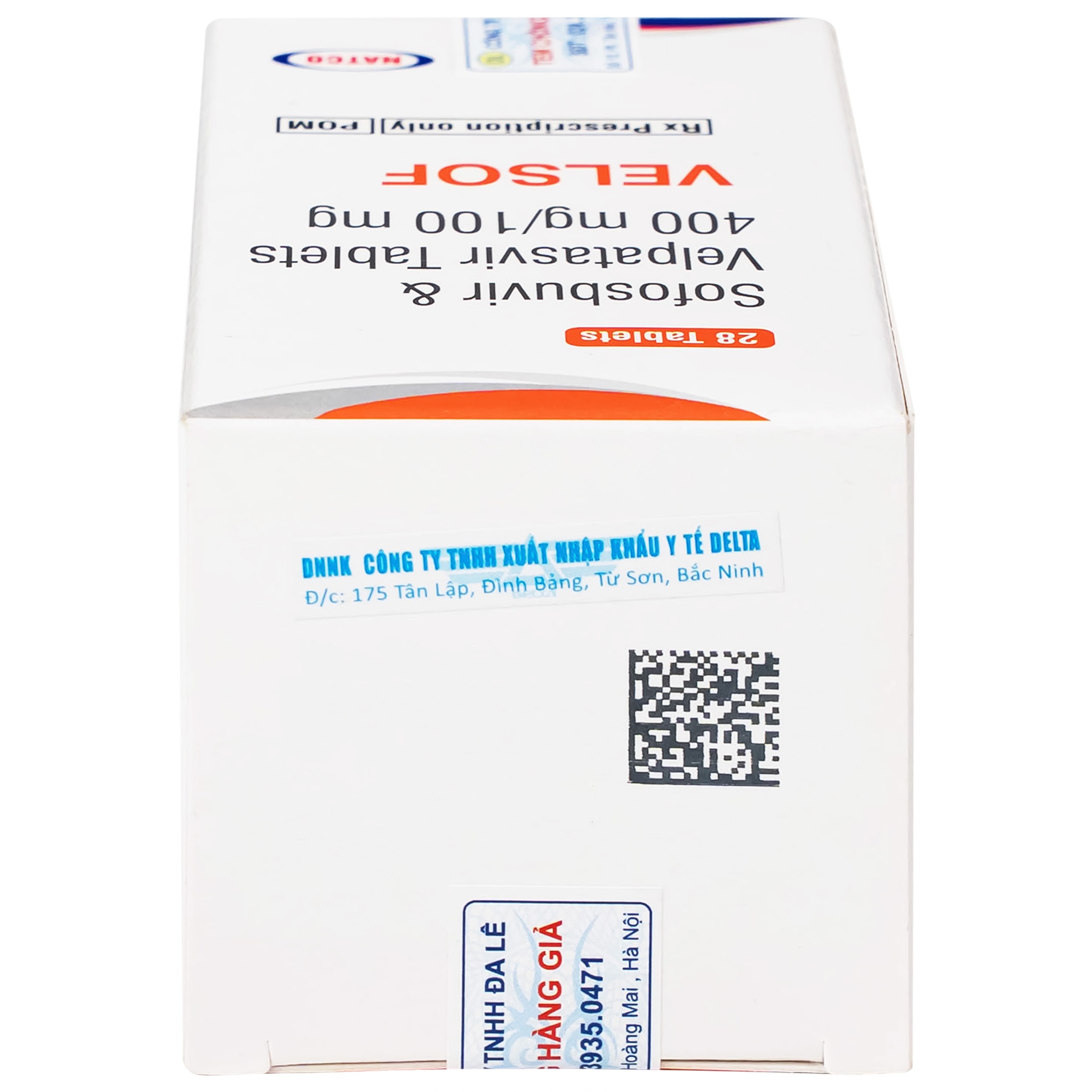 Thuốc Velsof 400mg/100mg Natco điều trị viêm gan virus C mạn tính ở người lớn (28 viên)