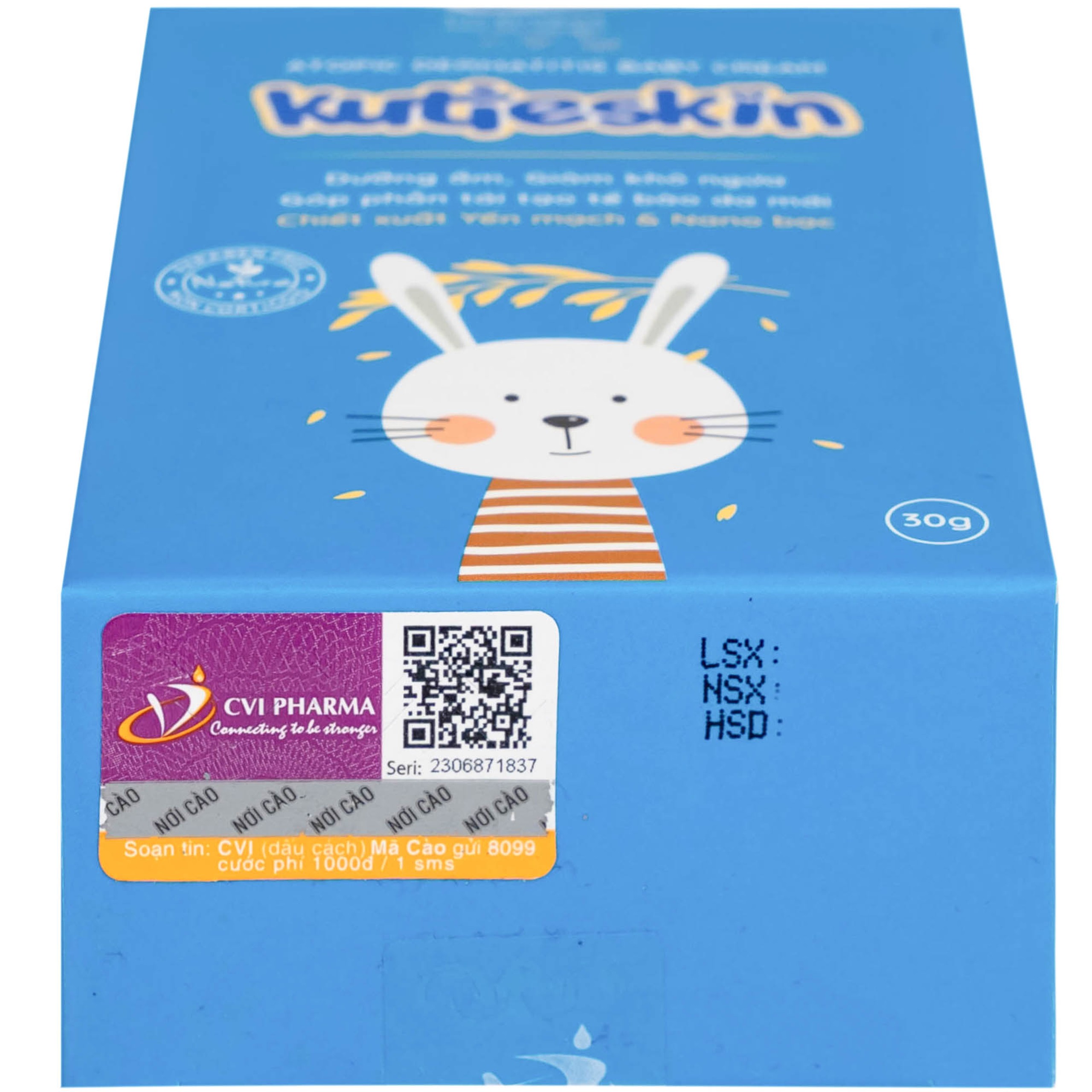 Kem bôi Kutieskin hỗ trợ cải thiện tình trạng chàm sữa và dưỡng ẩm cho da bé (30g)