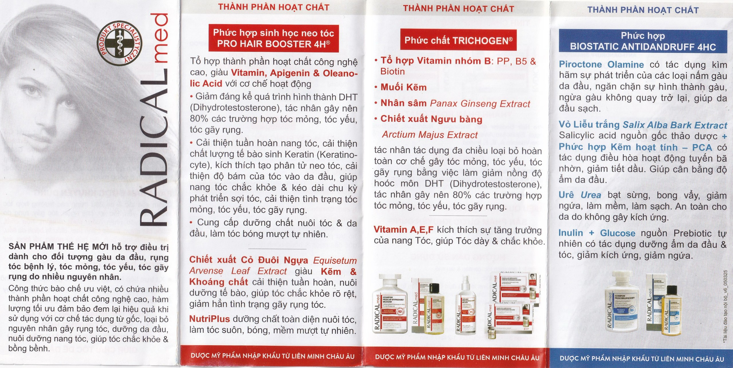 Tinh chất Radical Med Anti Hair Loss ngừa rụng tóc dành cho nữ (3 ống)