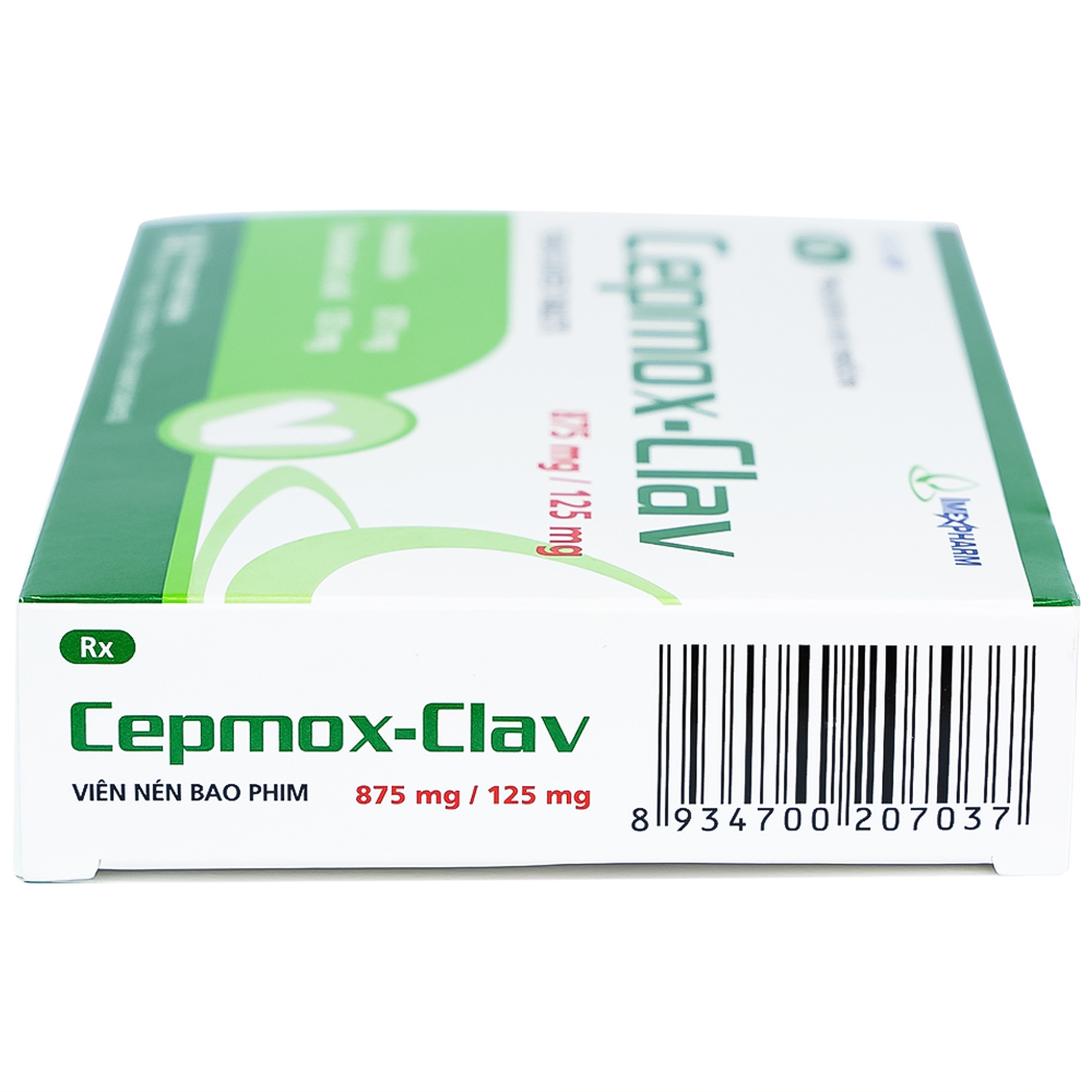 Thuốc Cepmox-Clav 875mg/125mg Imexpharm điều trị viêm xoang cấp tính do vi khuẩn, viêm tai giữa cấp tính (2 vỉ x 7 viên)