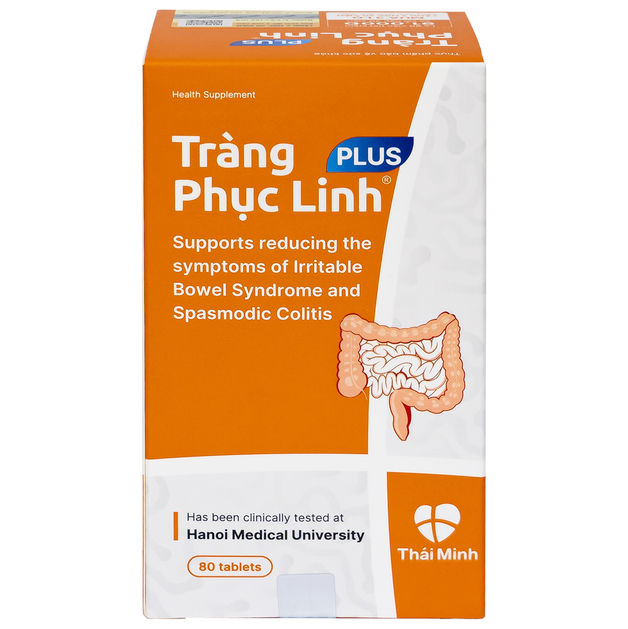 Viên giảm triệu chứng ruột Tràng Phục Linh Plus (80 viên)