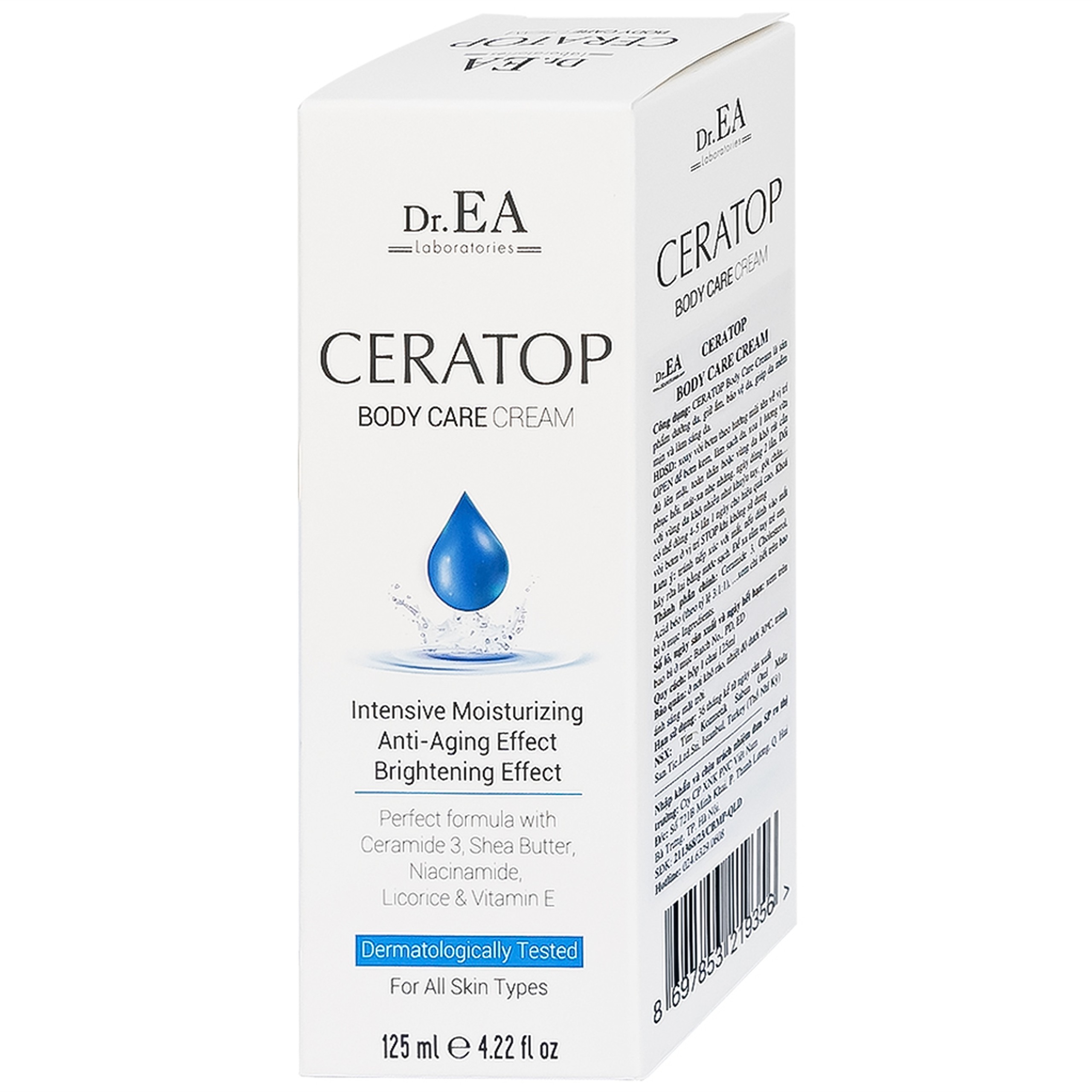 Kem bôi dưỡng ẩm, phục hồi da toàn thân Dr.Ea Ceratop Body Care Cream 125ml