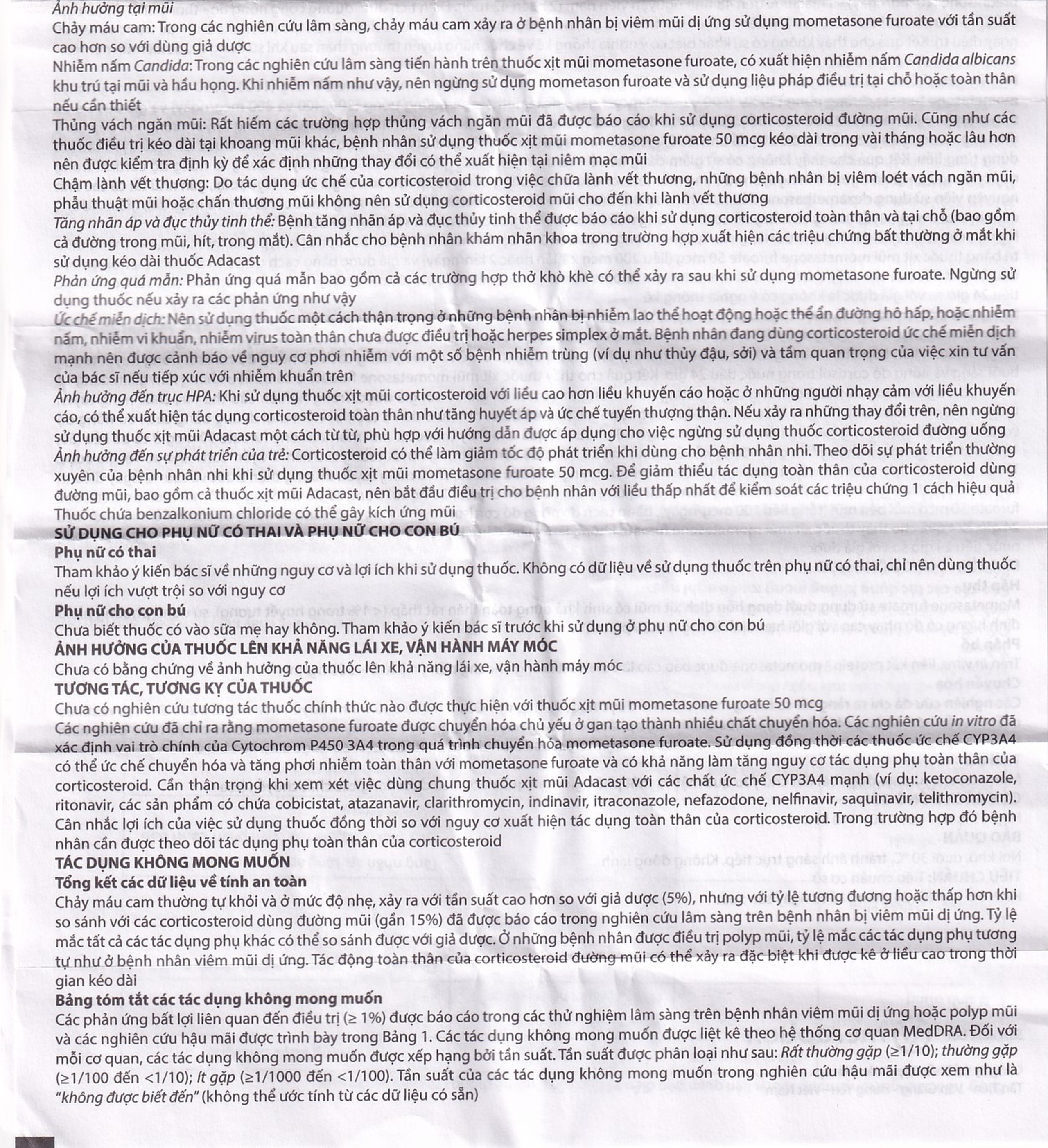 Thuốc xịt mũi Adacast Meraplion điều trị viêm mũi dị ứng, sung huyết và mất mùi, viêm mũi xoang (60 liều)