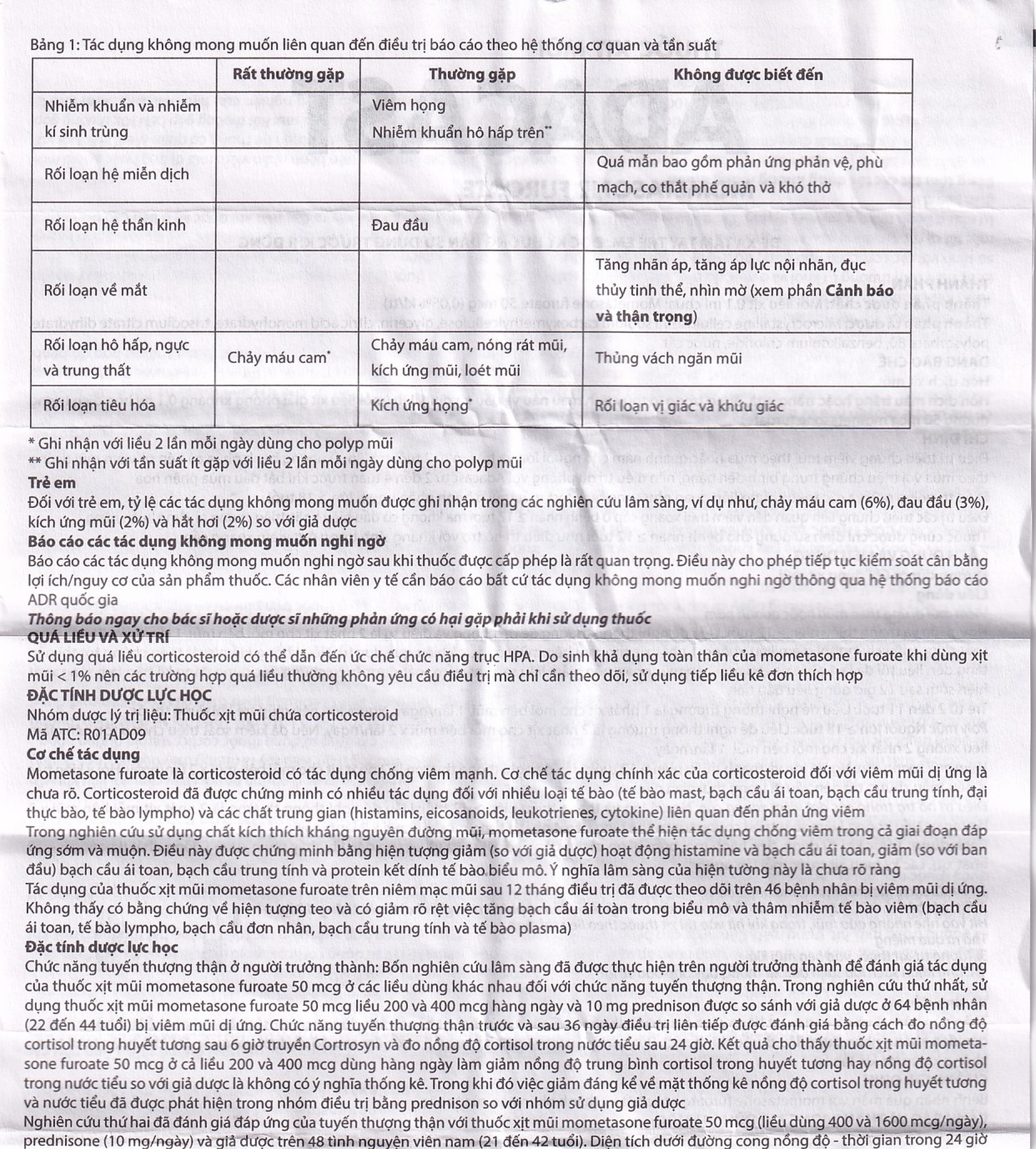 Thuốc xịt mũi Adacast Meraplion điều trị viêm mũi dị ứng, sung huyết và mất mùi, viêm mũi xoang (60 liều)