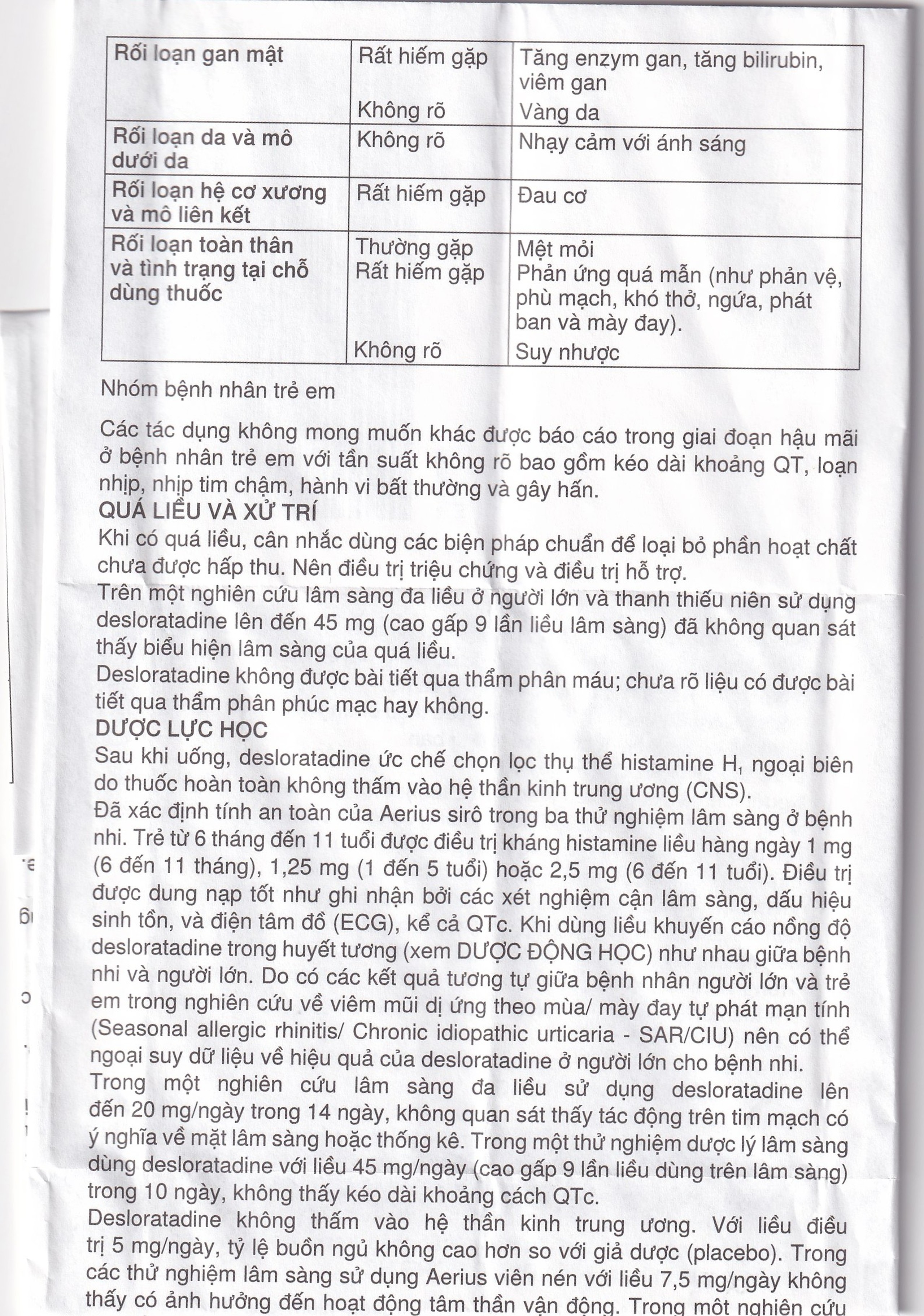 Thuốc Aerius 5mg MSD giảm nhanh các triệu chứng viêm mũi dị ứng, mày đay (1 vỉ x 10 viên)