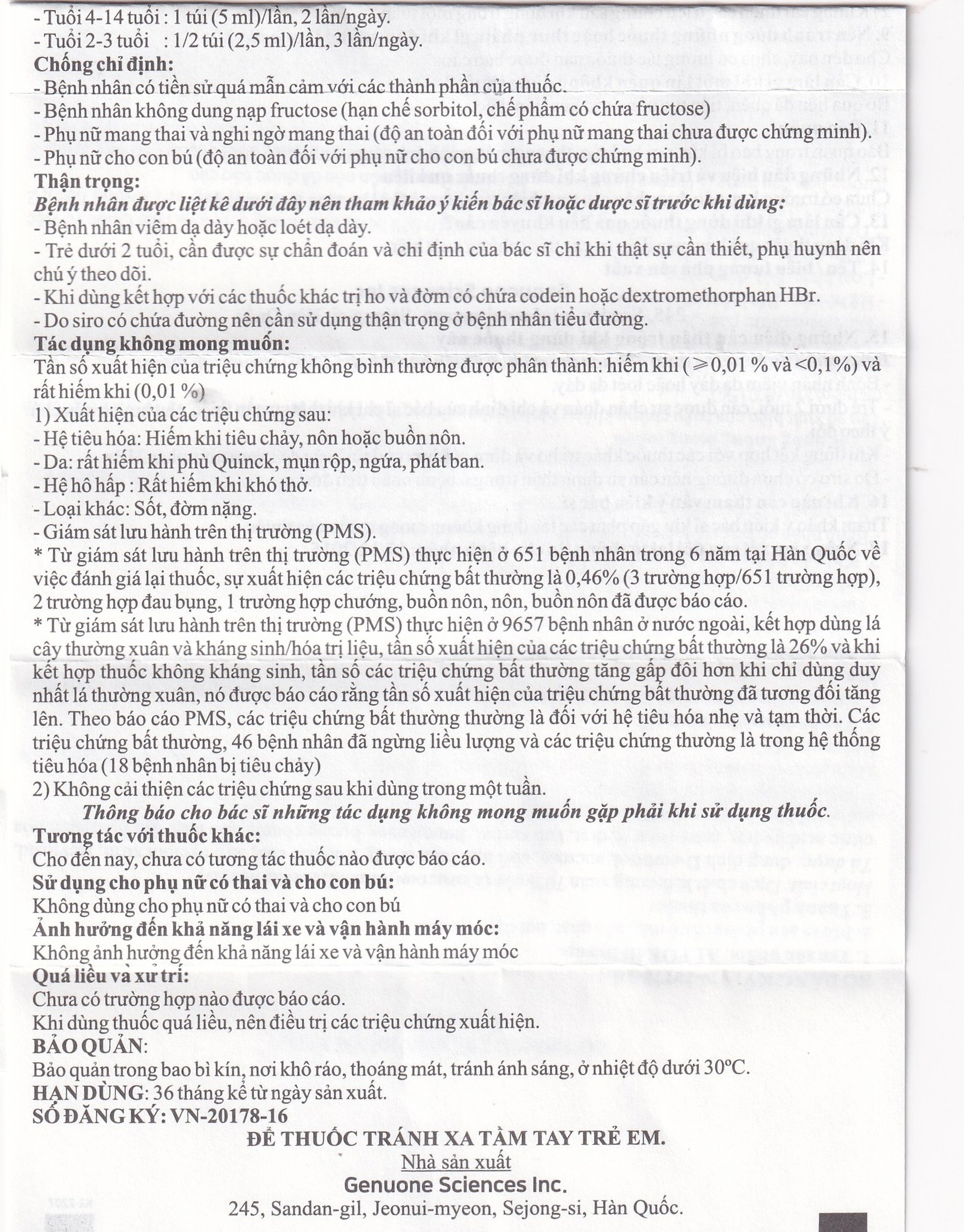 Thuốc Alfokid Syrup Kolmar điều trị giảm ho do viêm phế quản mạn tính, viêm đường hô hấp (20 túi)
