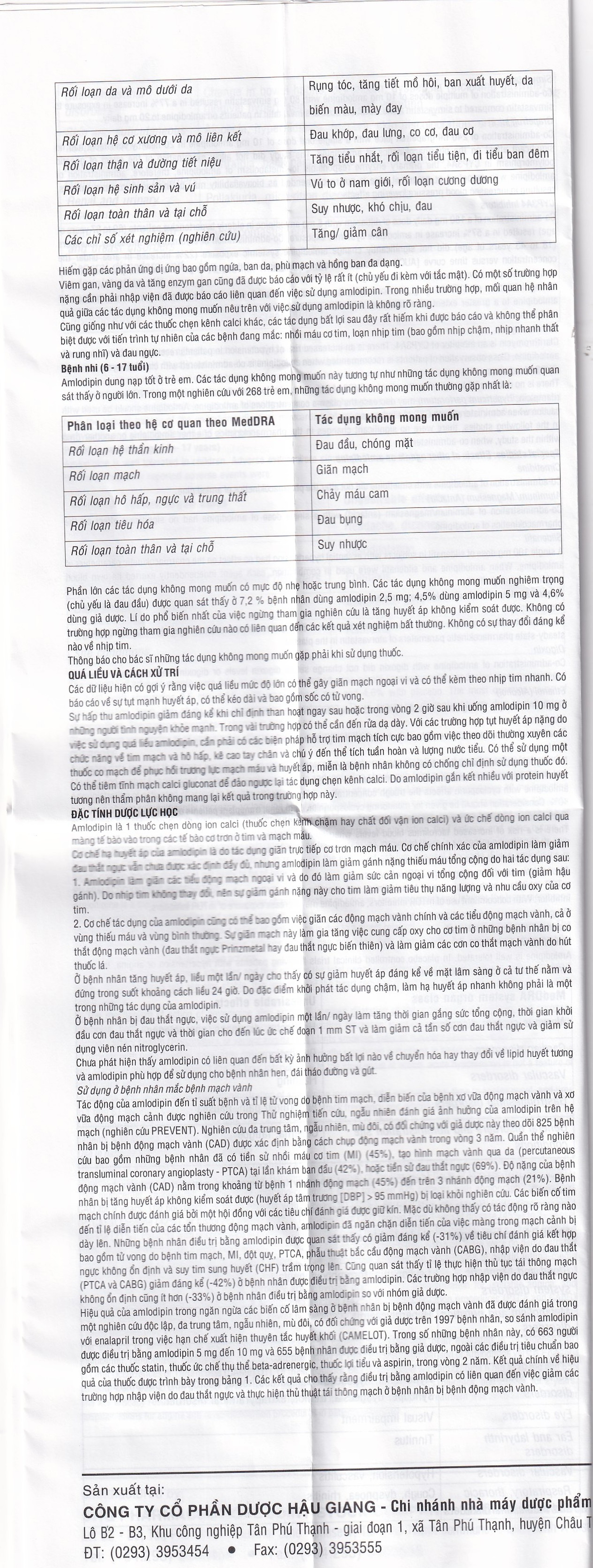 Thuốc Apitim 5 DHG điều trị tăng huyết áp (3 vỉ x 10 viên)