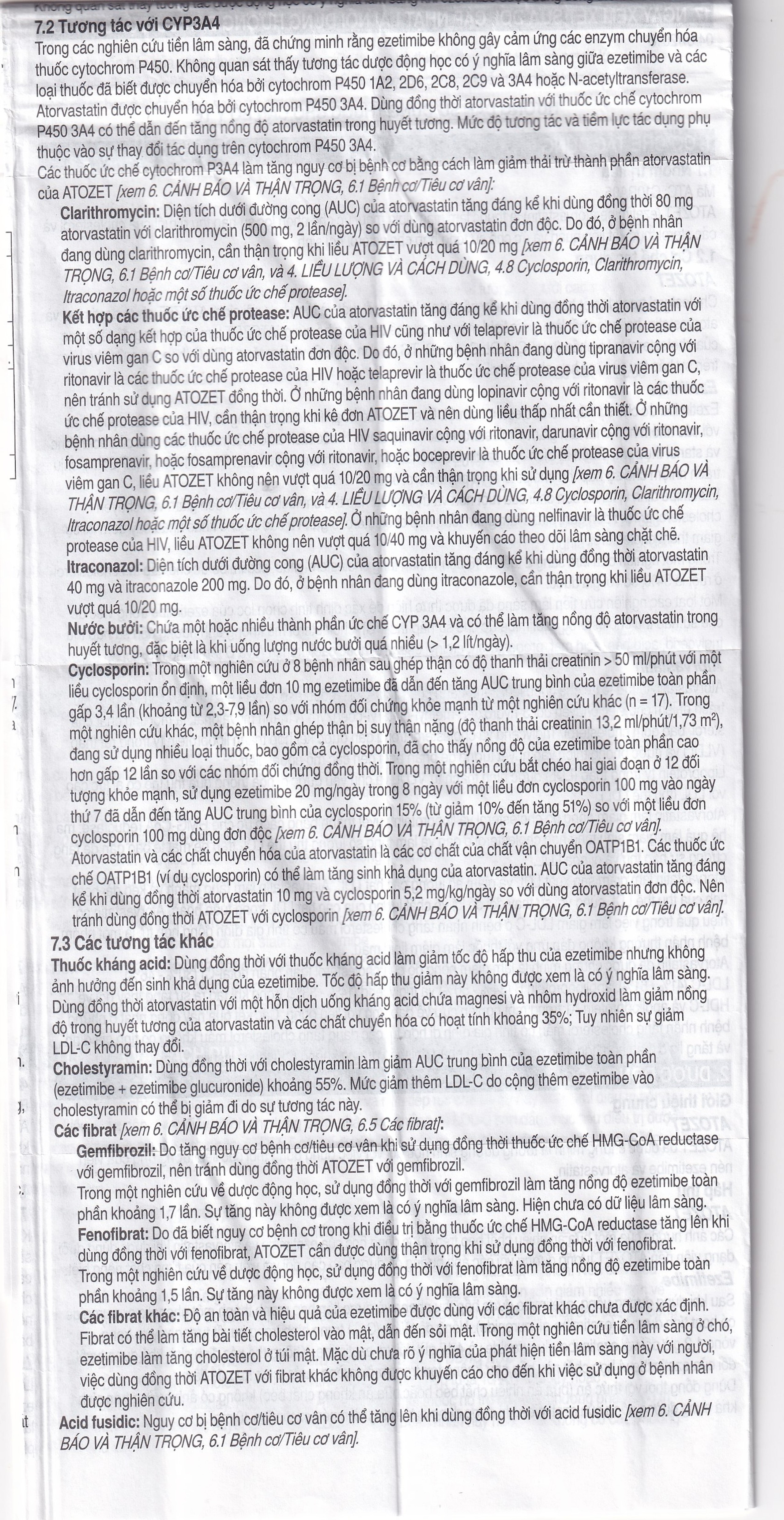 Thuốc Atozet 10mg/10mg MSD điều trị rối loạn mỡ máu, phòng ngừa các bệnh tim mạch (3 vỉ x 10 viên)