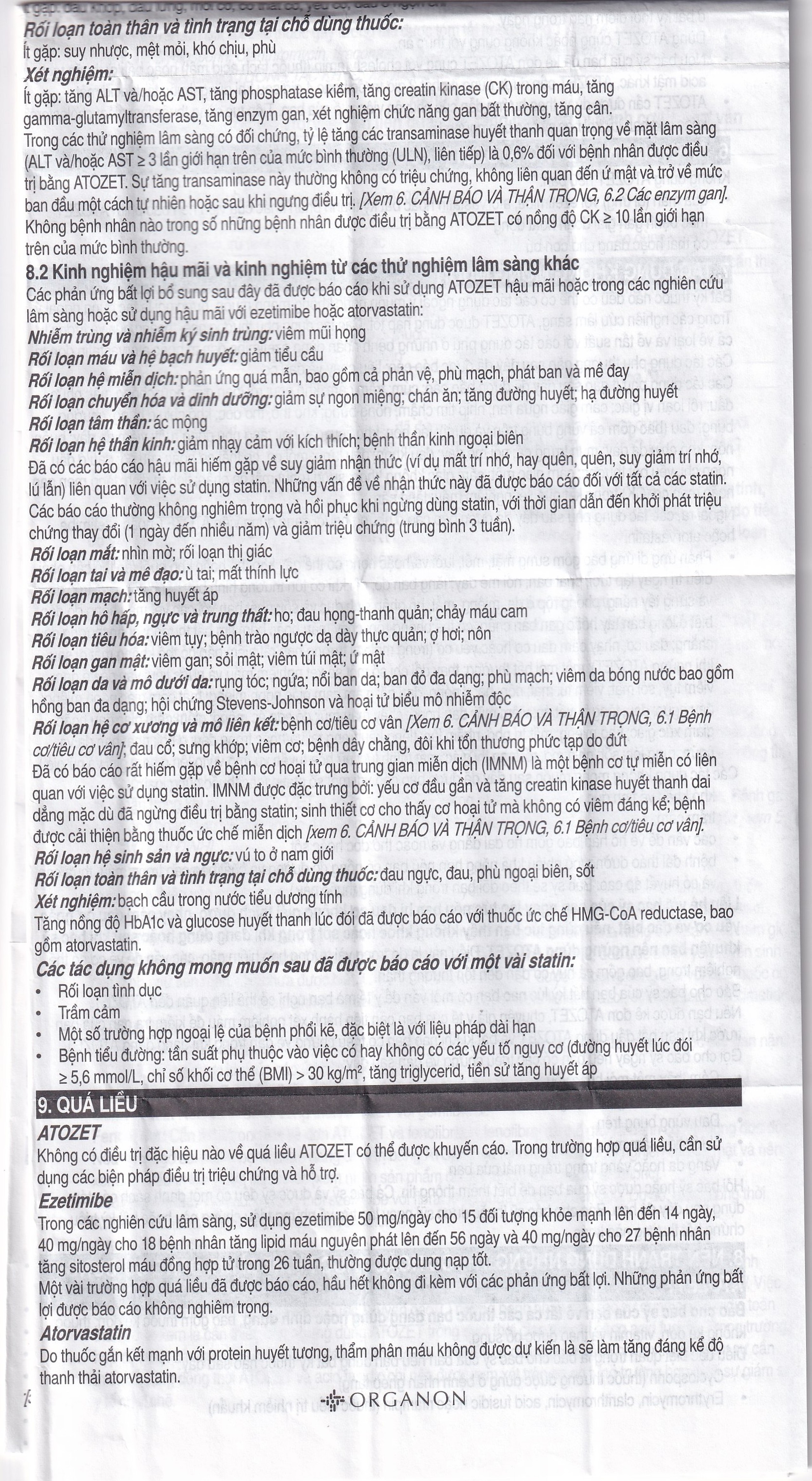 Thuốc Atozet 10mg/10mg MSD điều trị rối loạn mỡ máu, phòng ngừa các bệnh tim mạch (3 vỉ x 10 viên)