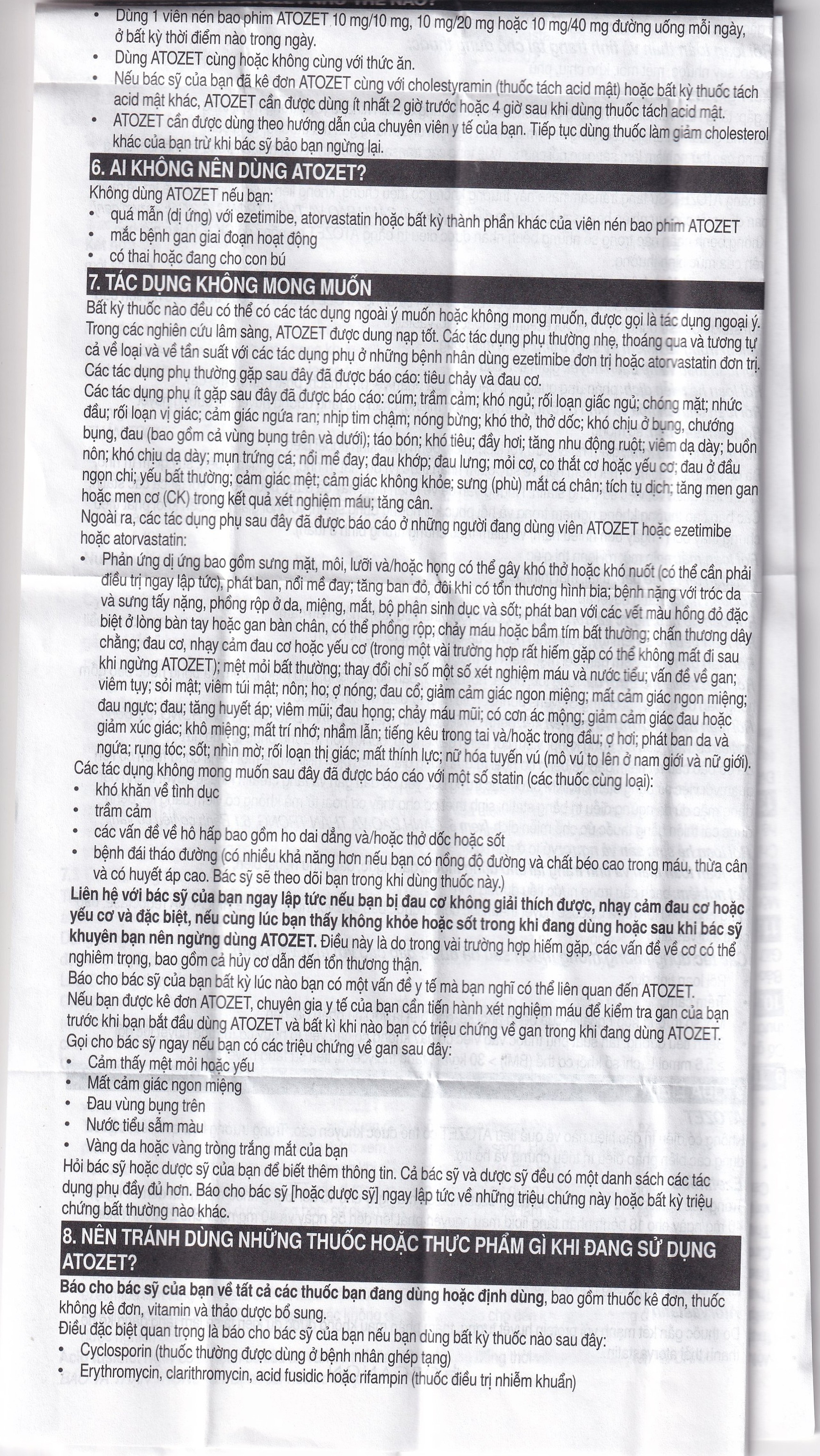 Thuốc Atozet 10mg/10mg MSD điều trị rối loạn mỡ máu, phòng ngừa các bệnh tim mạch (3 vỉ x 10 viên)