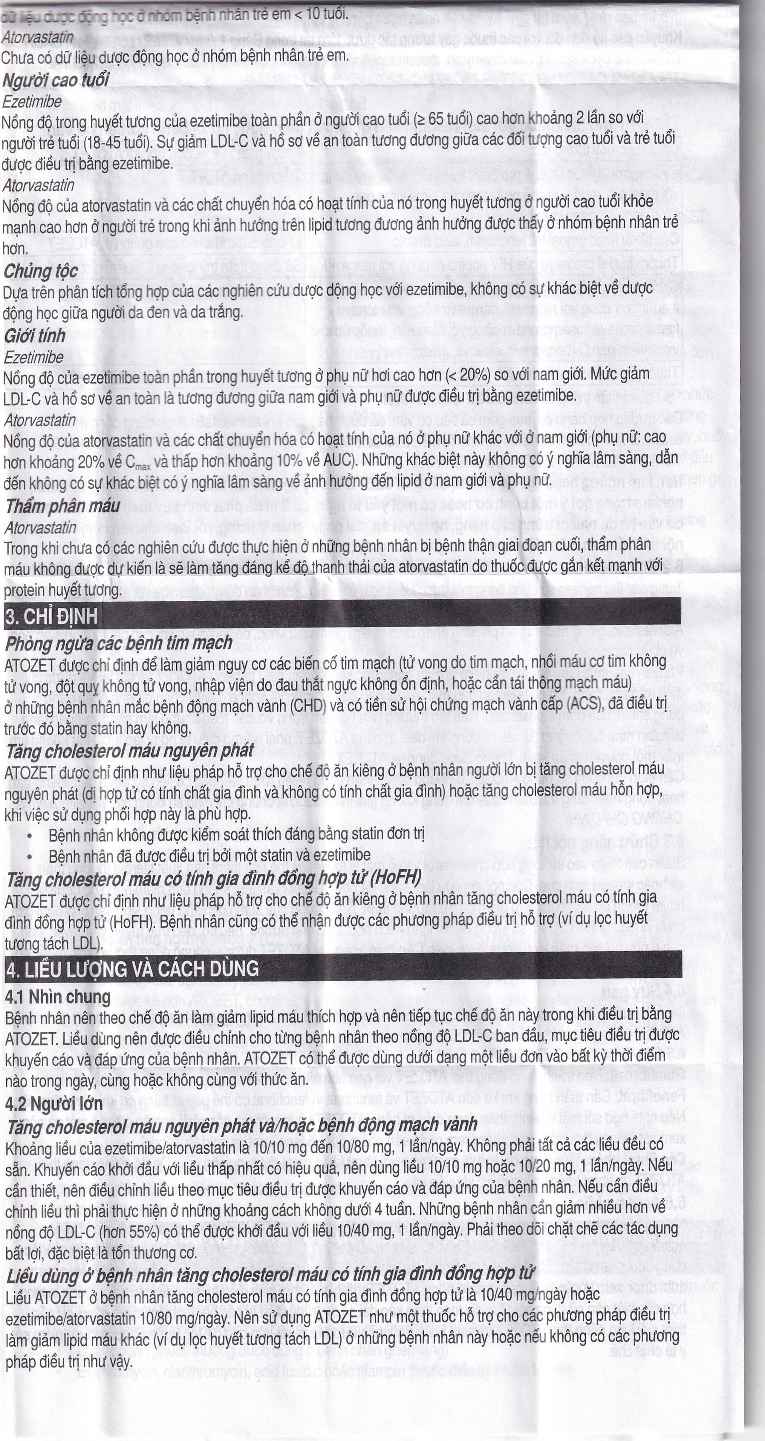 Thuốc Atozet 10mg/10mg MSD điều trị rối loạn mỡ máu, phòng ngừa các bệnh tim mạch (3 vỉ x 10 viên)